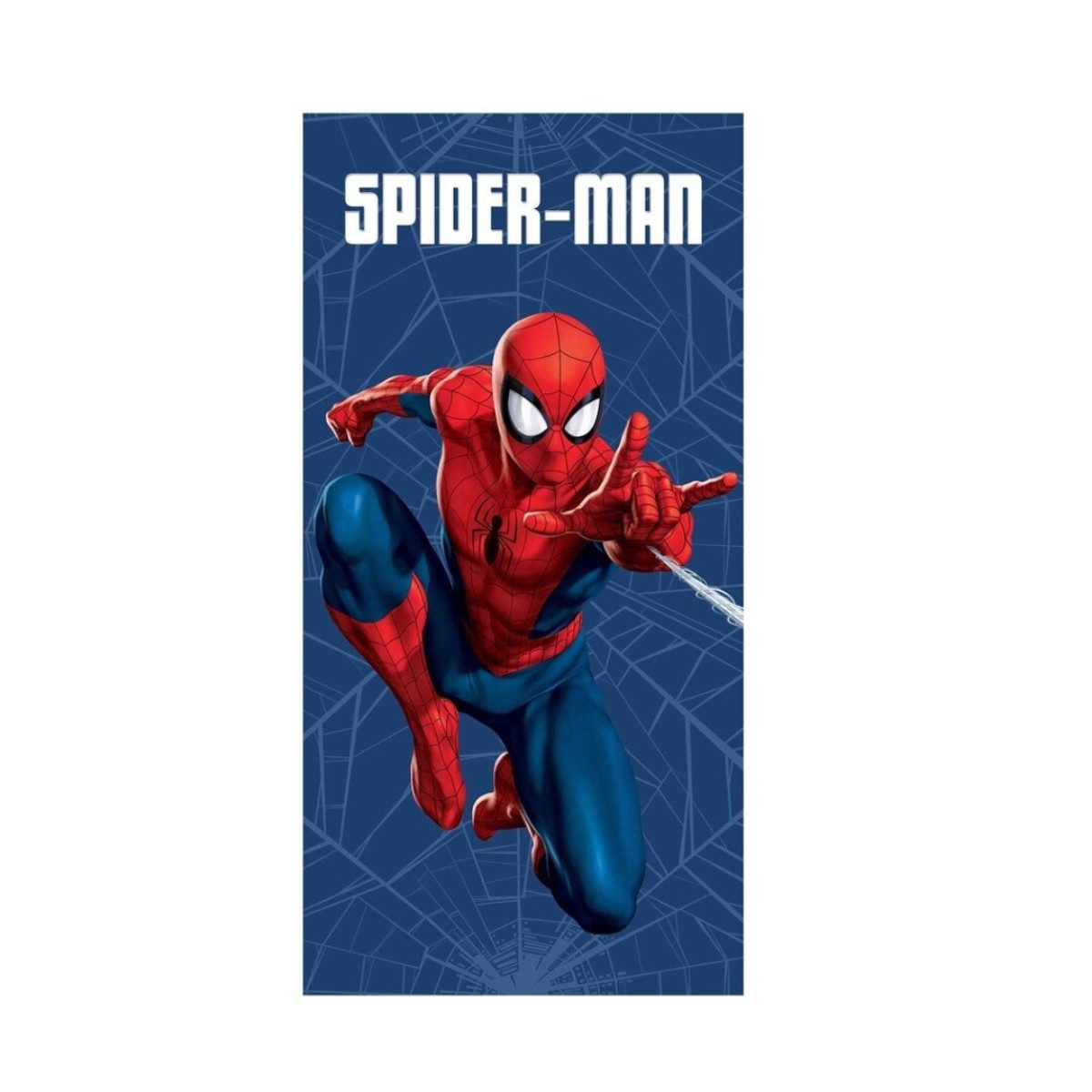 MARVEL Federmäppchen Spider-Man 70 × 140 cm aus Baumwolle für Strand Pool Schwimmbad