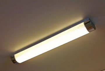 TRANGO LED Spiegelleuchte, 2074 Modern LED 10 Watt Spiegelleuchte IP44 mit Memoryfunktion & *CCT* Farbtemperatur einstellbar 3000K-4000K-6000K, Kristall-Optik Wandlampe L: 615mm, Badleuchte, Schminklicht, Badezimmerlampe, Unterbauleuchte