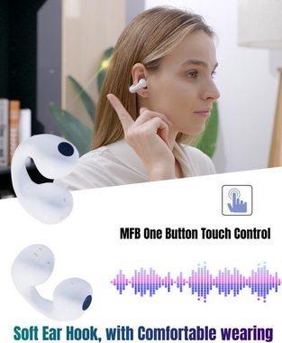 CTYBB IPX7 Wasserdicht, Smart Touch In-Ear-Kopfhörer (Schnelles Pairing: Bluetooth 5.3 für einfaches Verbinden ohne Signalverlust. Touch-Funktion für Musik und Anrufe., Modernste Rauschunterdrückungstechnologie für klare Musik und Anrufe)