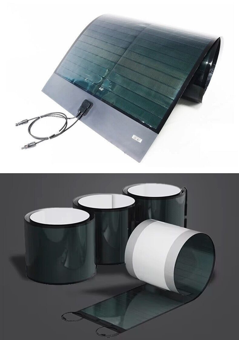 TZIpower Solarmodul 360° Flexibles Cigs Solarpanel Solarmodul 80W 125W 240W 320W 380W 500W, CIGS, IP68 Schutz