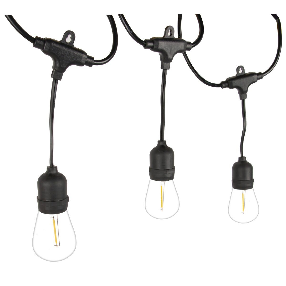 Forever Light LED-Lichterkette FLM-200, 7,2 m Lichterkette, 10 E27-LEDs, warmweiß, IP54, erweiterbar.