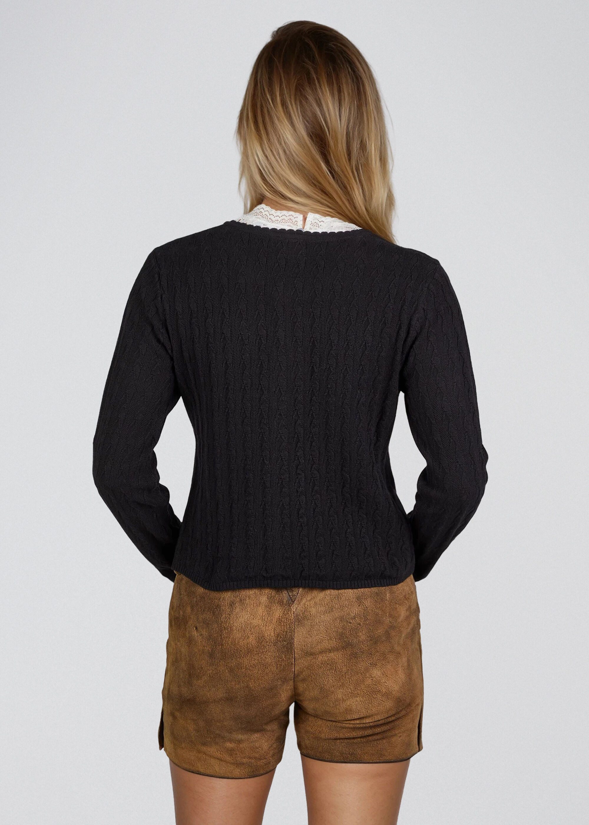 Spieth & Wensky Trachtenstrickjacke Hummeltal (1-tlg) mit klassischem Zopfmuster