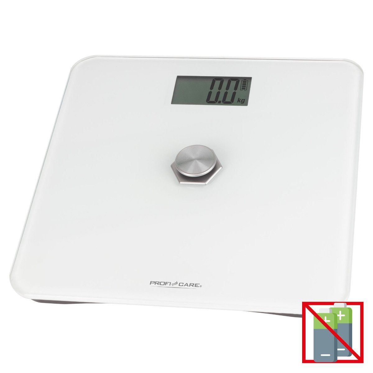 ProfiCare Personenwaage PC-PW 3112, Personenwaage ohne Batterie, von 5g – 180 kg