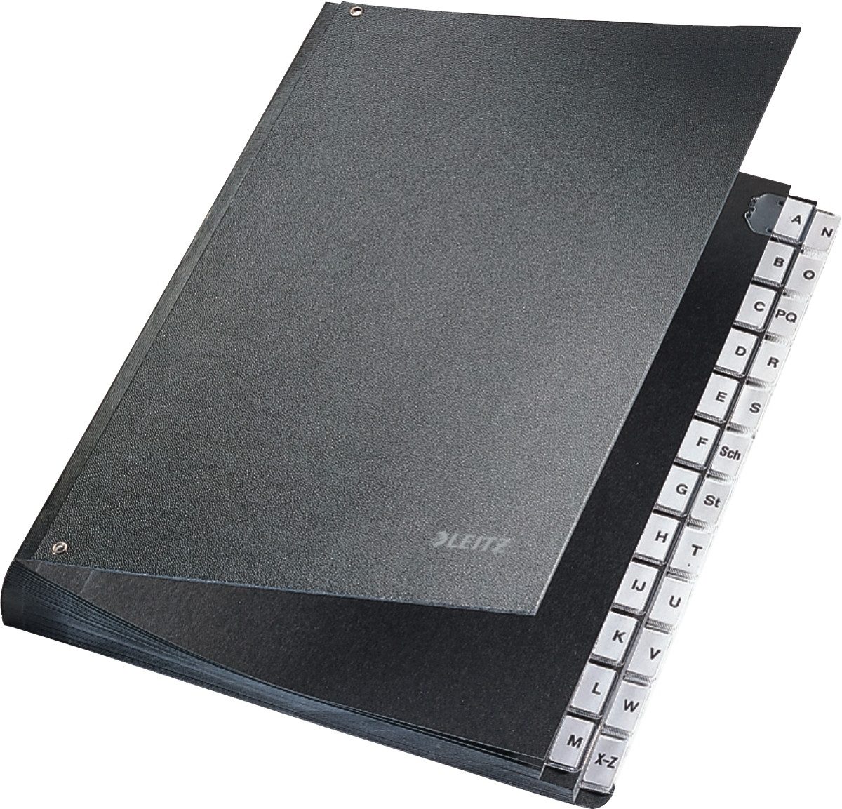 LEITZ Organisationsmappe Pultordner A-Z Hartpappe schwarz