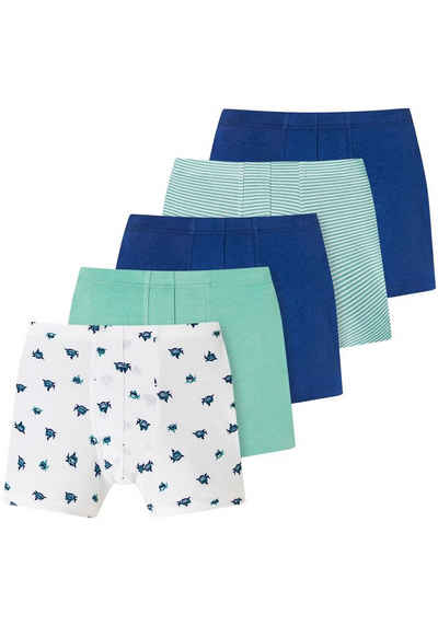 Schiesser Boxershorts "95/5" (5er-Pack) mit rundumlaufendem Schiesser-Schriftzug am Webgummibund