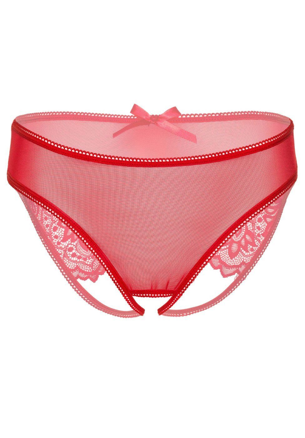 Daring Intimates Slip Nicolette Ouvert Slip offerner Schritt Spitze - rot – Bild 3 von 3