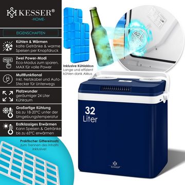 KESSER Thermobehälter, 32 Kühlbox Thermoelektrisch 12V / 230V Mini-Kühlschrank