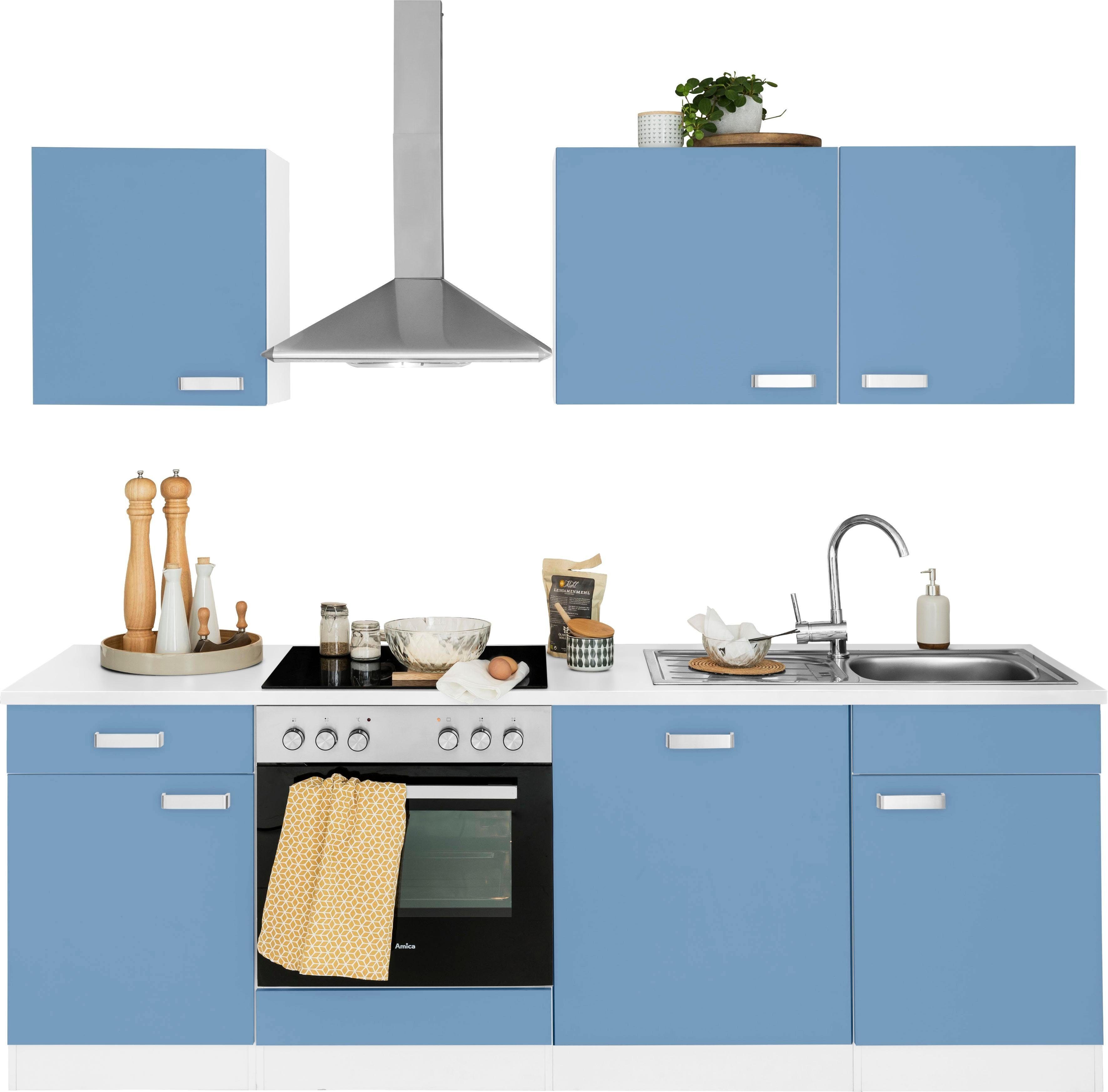 Husum, cm, 220 ohne Wahlweise Aufbauservice mit Küchenzeile E-Geräte, Küchen wiho Breite