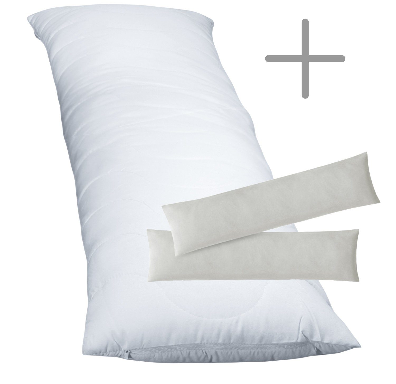 EXKLUSIV HEIMTEXTIL Подушки 2 Подушкиbezüge 40x80 cm oder 40x145 cm inkl. 1 Füllkissen Seitenschläf