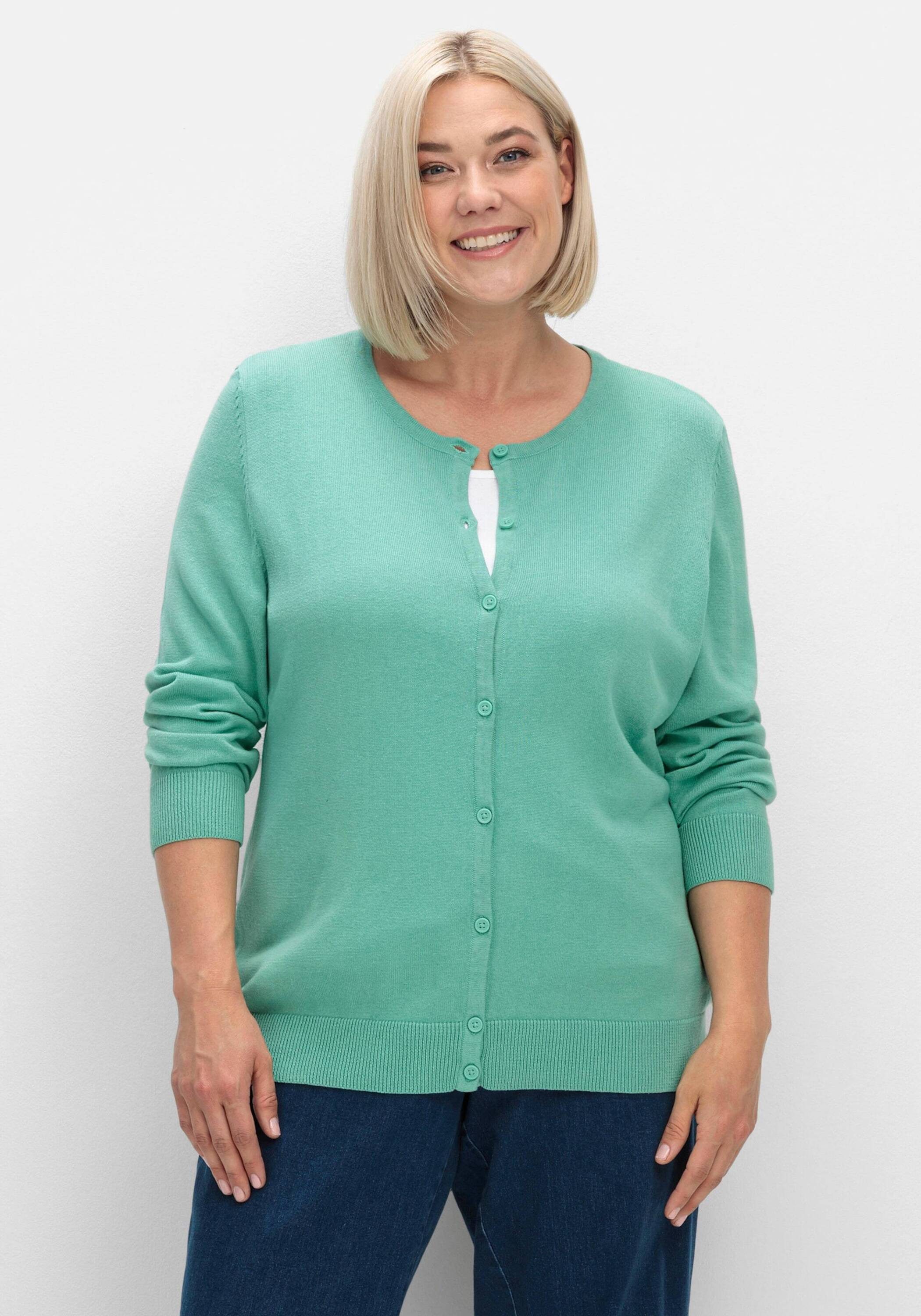 Sieh an! Strickjacke Strickjacke Langarm
