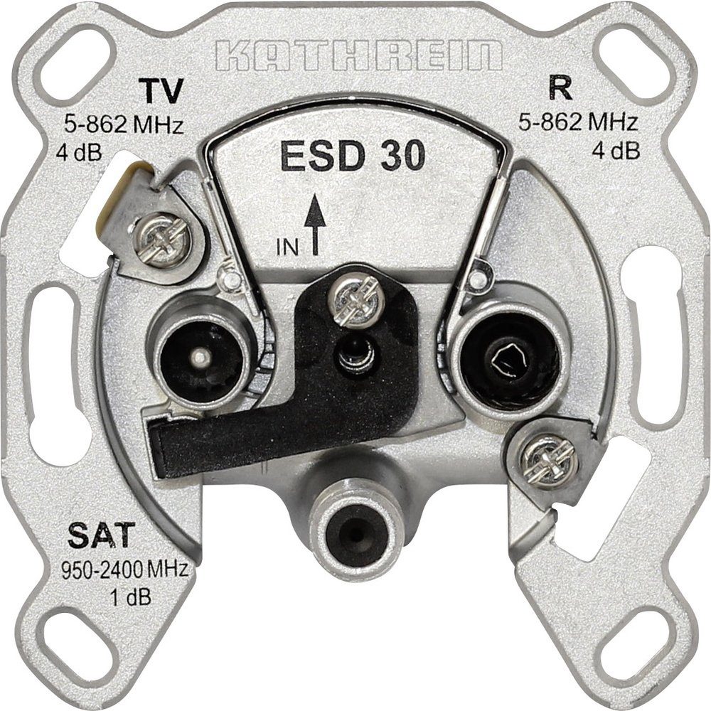 Antennensteckdose Kathrein ESD 30 Antennendose SAT, TV, UKW Unterputz