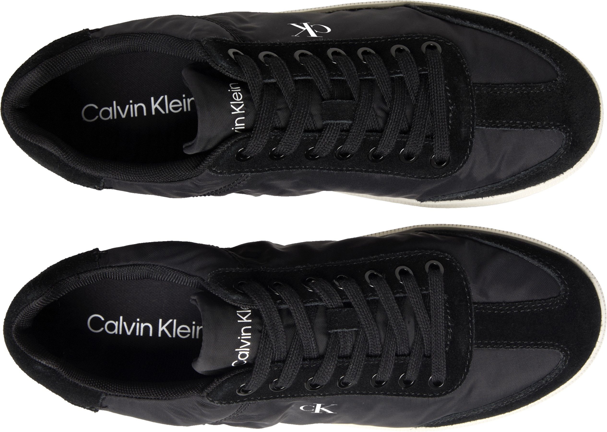 Calvin Klein LOW CUPSOLE LACEUP SU Sneaker Schnürschuh, Halbschuh, Freizeitschuh im Materialmix