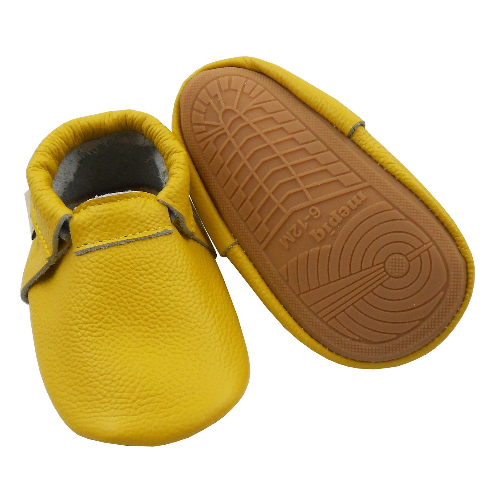 mepiq Mepiq Baby Lauflernschuhe aus 100 % Leder mit rutschfester Sohle Krabbelschuh