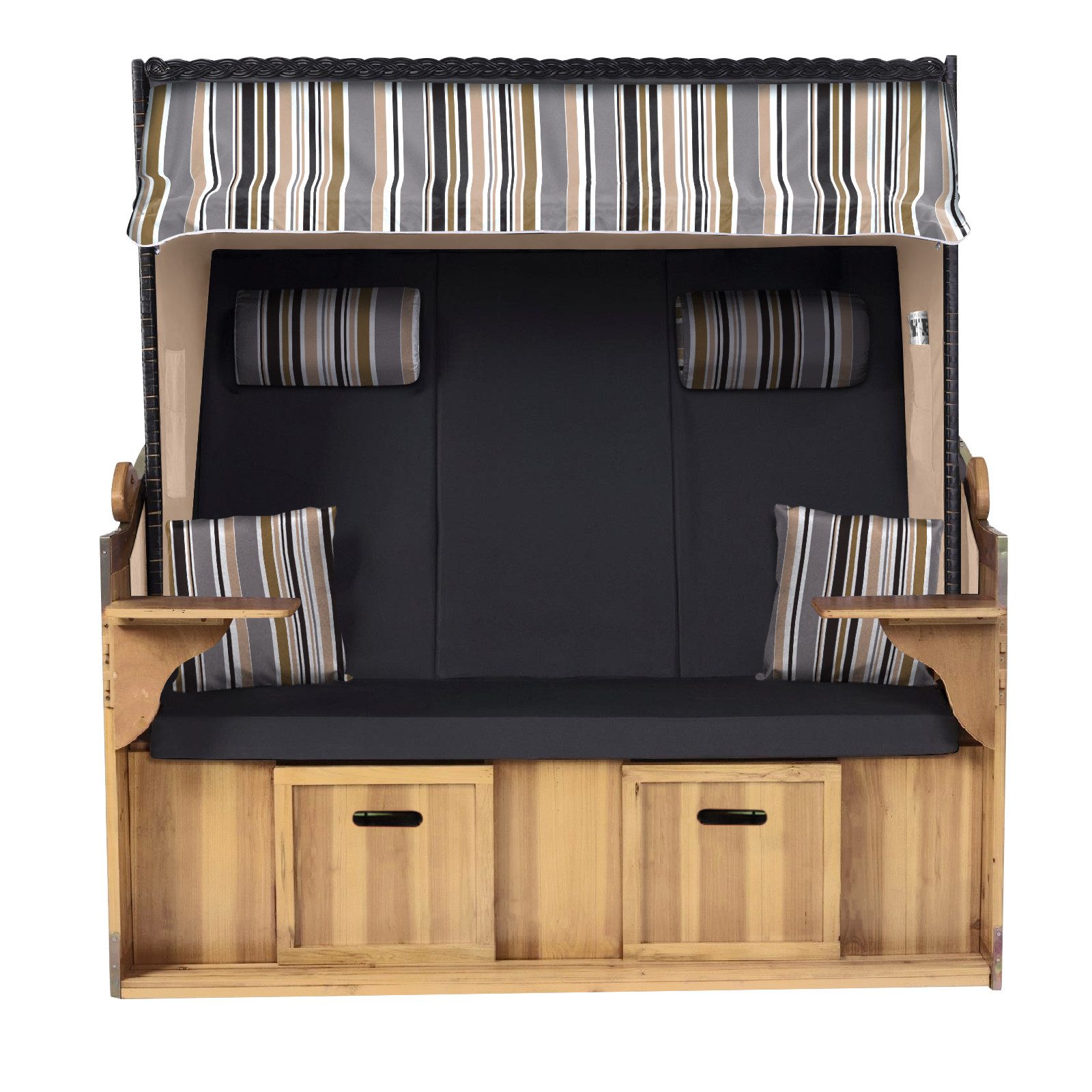 Strandkorb Hanse Strandkorb Strandkorb Ostsee XXL 2,5 Sitzer Volllieger in günstig online kaufen