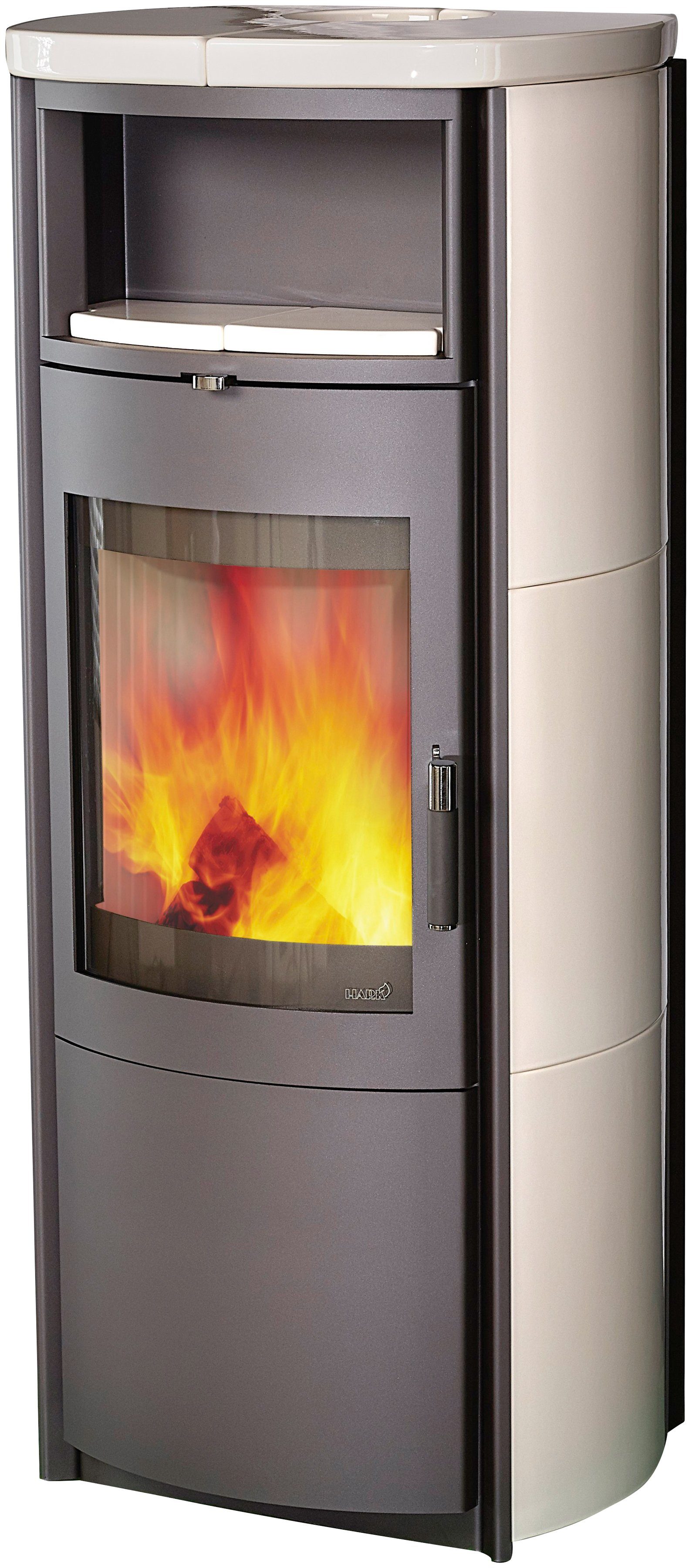 HARK Kaminofen Nika EcoPlus creme-weiß, 5 kW, Zeitbrand