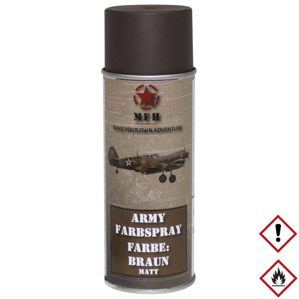 400ml Army MFH Sprühfarbe Braun Farbspray Matt