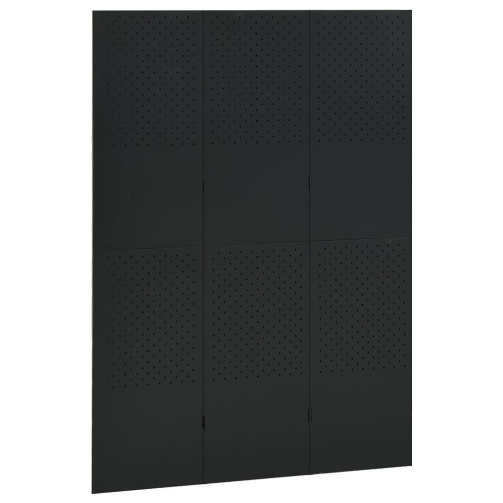Spanische 3-tlg Trennwand Wand Schwarz cm vidaXL Raumteiler Paravent 120x180 Raumteiler