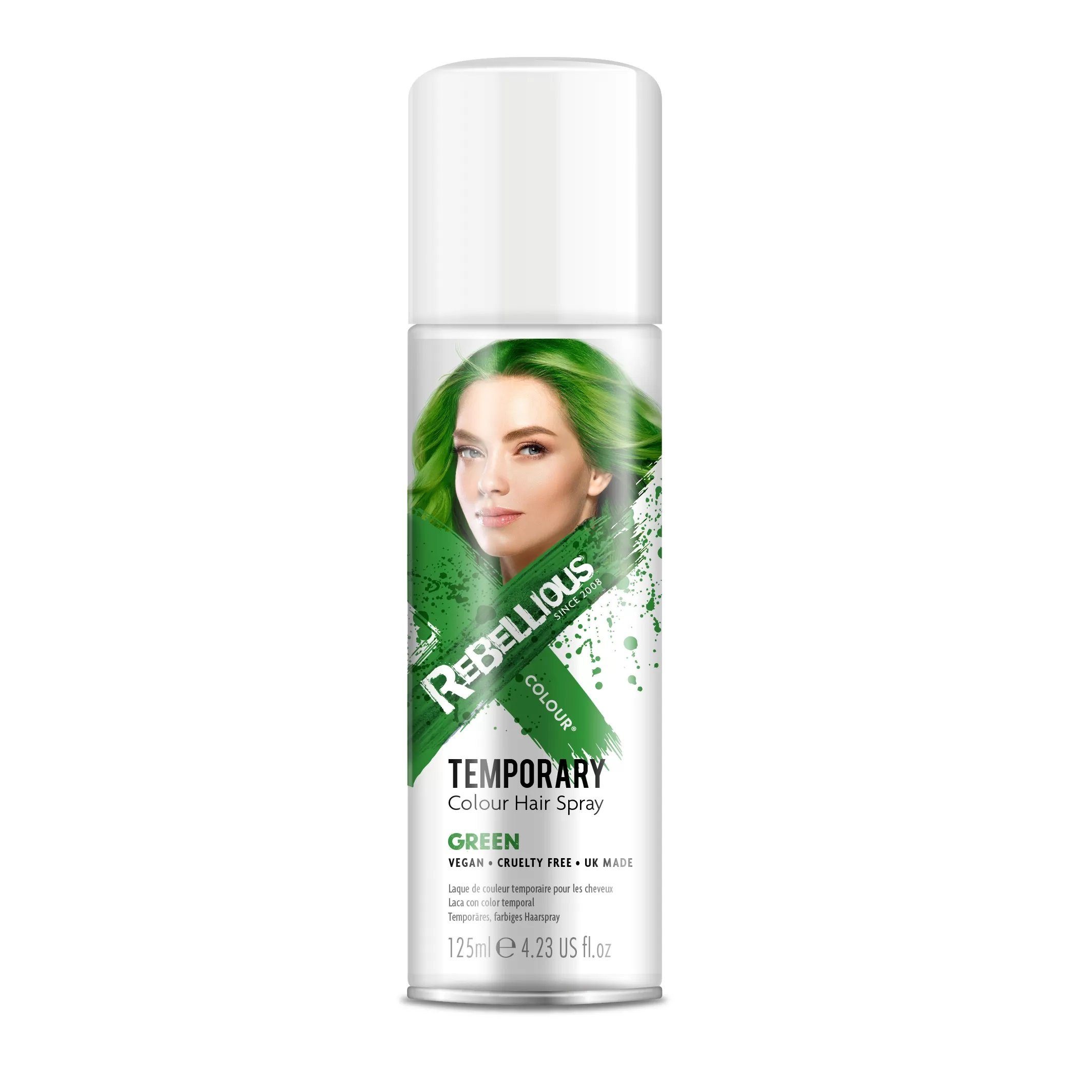 PaintGlow Haarfarbe Temporäres Farbhaarspray verschiedene Farben Kurzeithaarfarbe 125ml, temporäres Haarfärben, zum testen der Haarfarbe