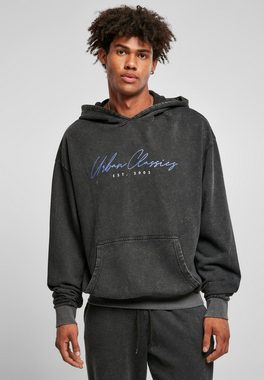 URBAN CLASSICS Kapuzensweatshirt Urban Classics Herren Script Logo Hoody (1-tlg)