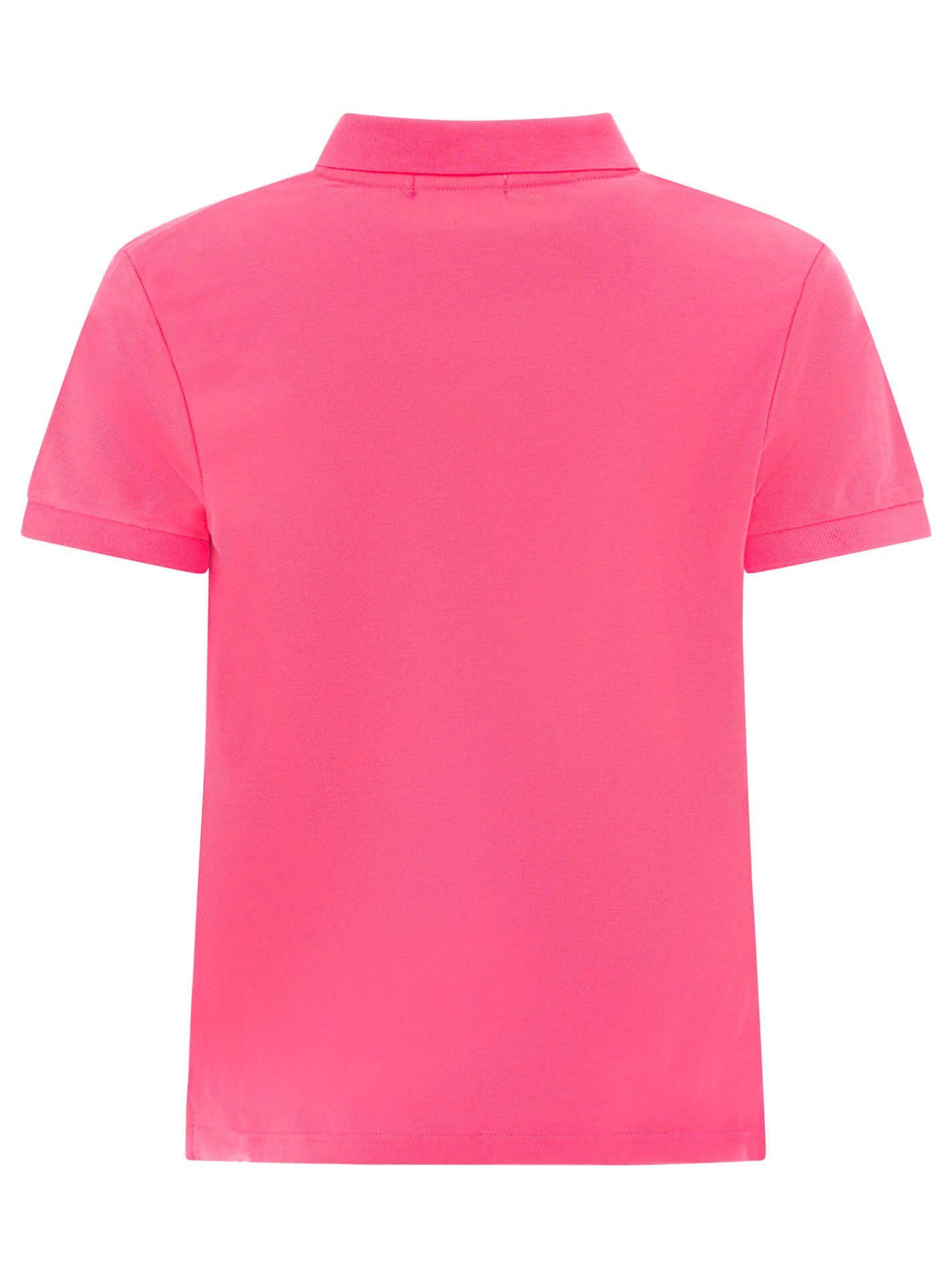 Zwillingsherz Poloshirt Herz unifarben, Polokragen mit Knopfleiste, Herz-Patch – Bild 4 von 5