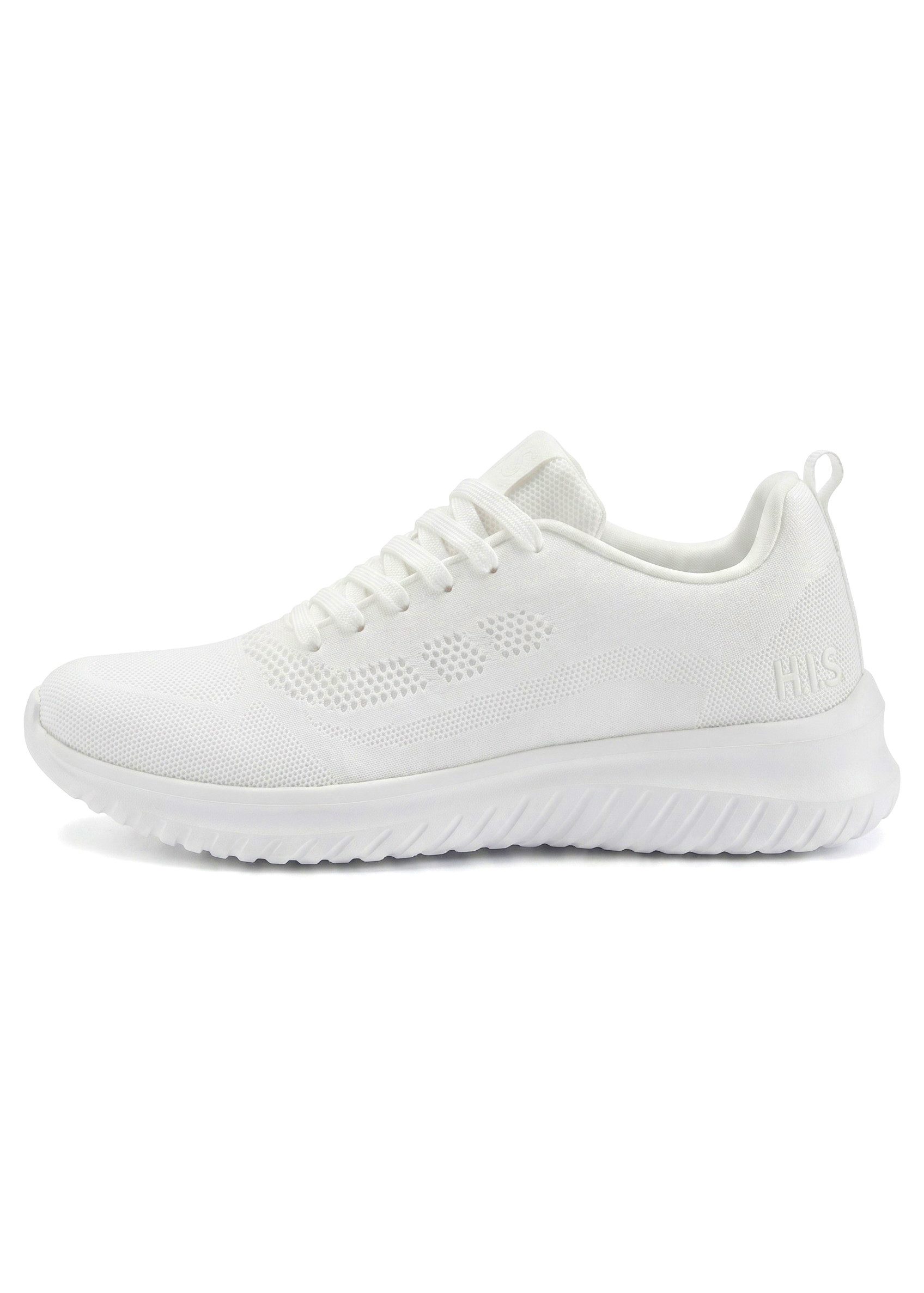 H.I.S Schnürschuh, Halbschuh, Freizeitschuh, Schnürhalbschuh Sneaker NEU Turnschuh im sportiven Look aus luftigem Mesh-Material VEGAN