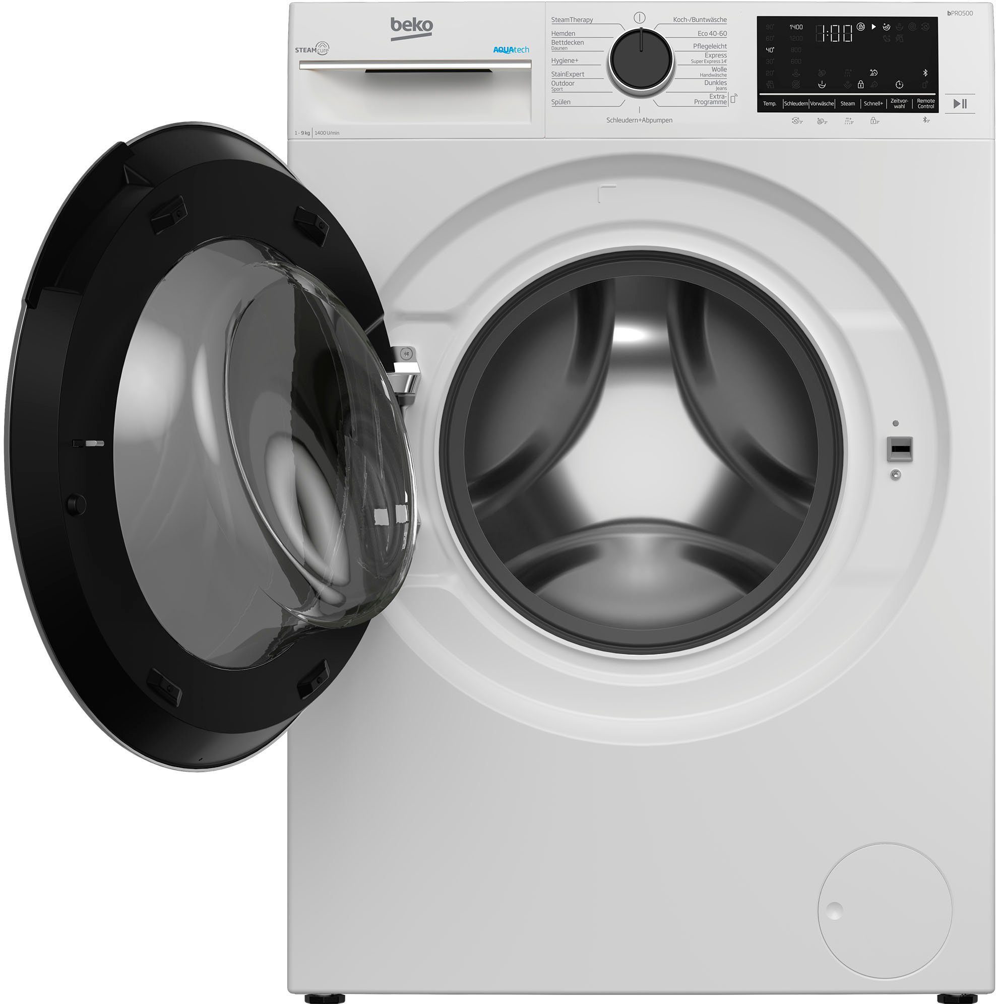 BEKO Waschmaschine B5WFT594138W, 9 kg, U/min 1400