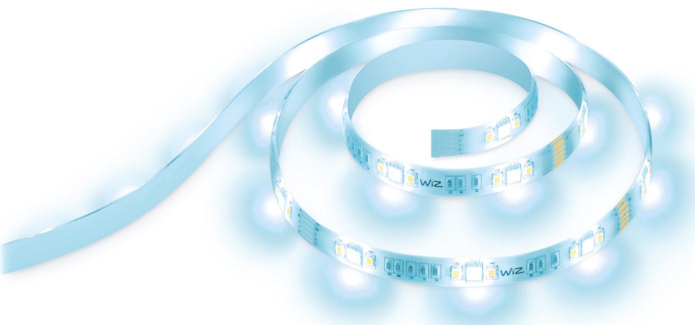 WiZ LED Stripe Zuhause und 1m flexibles 880lm Extension Lichterlebnis Ihr vielfältiges Lightstrip Einzelpack, für White&Color