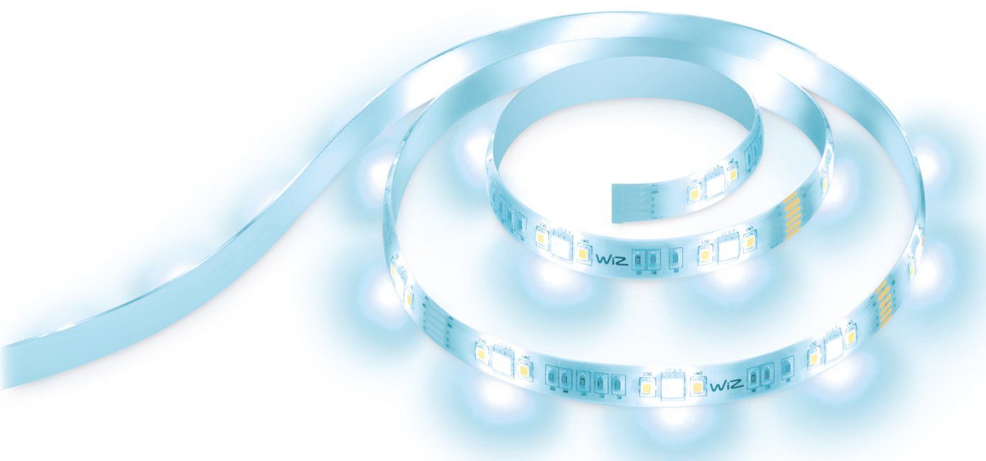 WiZ LED Stripe White&Color Lightstrip 1m Extension 880lm Einzelpack, vielfältiges und flexibles Lichterlebnis für Ihr Zuhause
