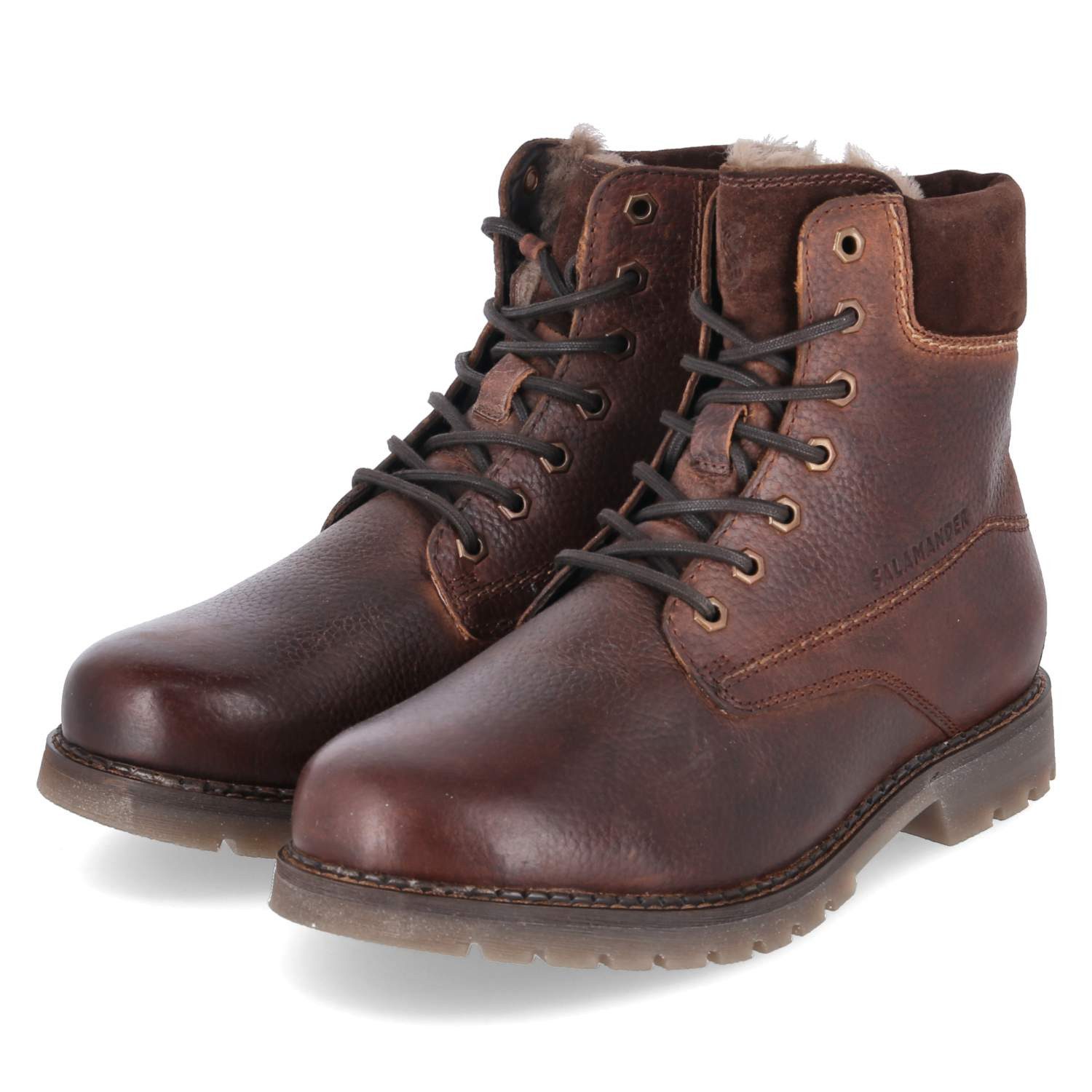 Salamander Salamander Winterstiefel E31AUY451200-6100 Herren Glattleder brown Schnürstiefel