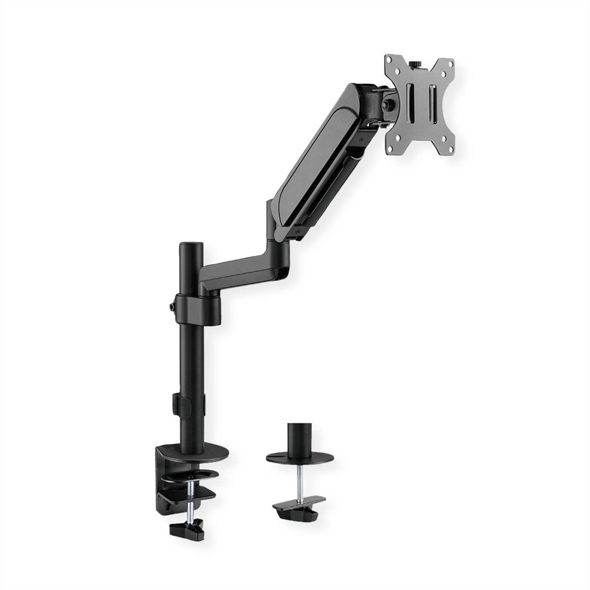 VALUE Monitor-Halterung LCD-Arm Trägerstange, 4 Gelenke, Tischmontage, (bis 32 Zoll, 17-32 Zoll, bis 9 kg)