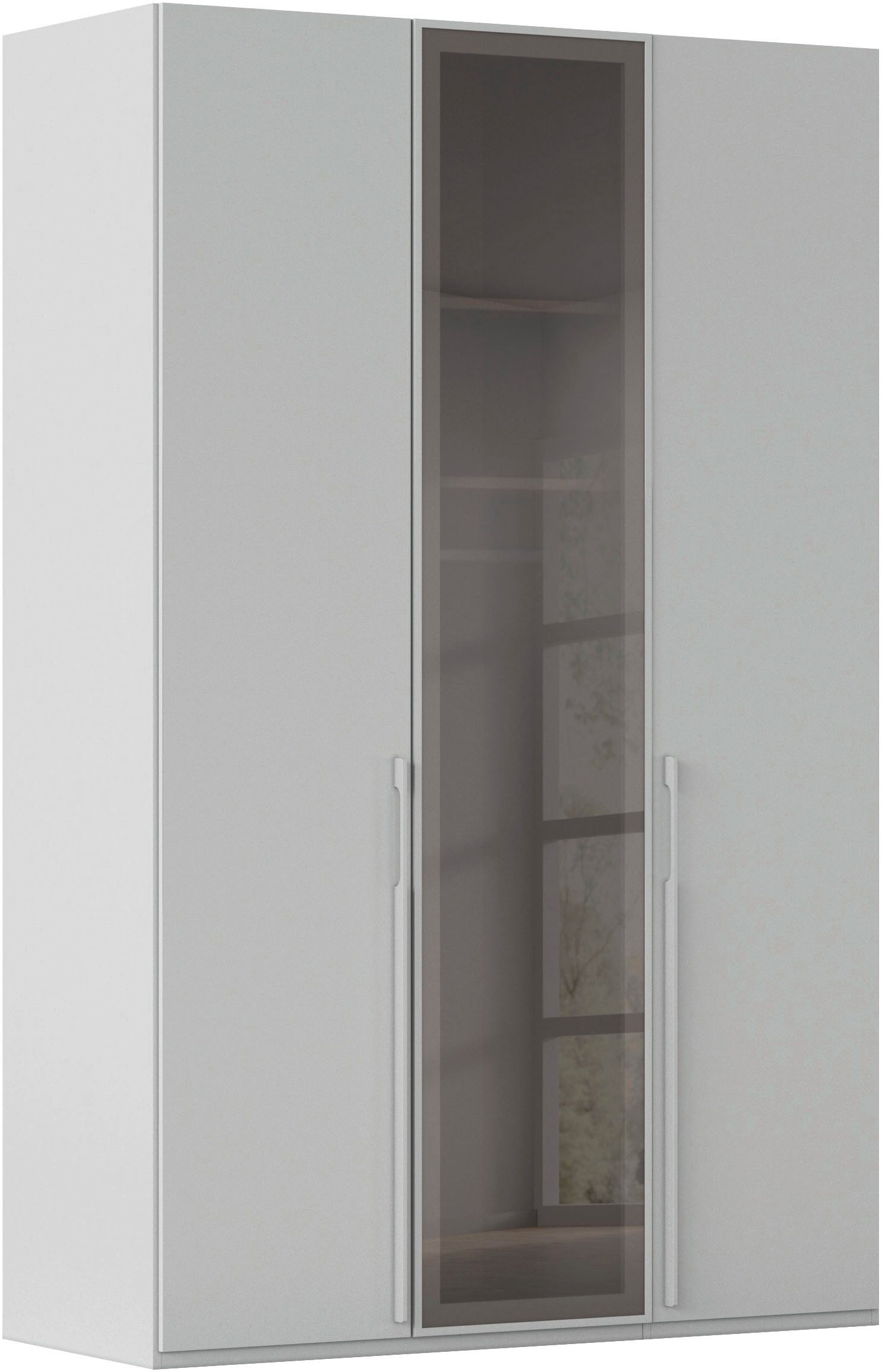 rauch Drehtürenschrank Schrank Garderobe SKAT SHINE Breiten 151/201/251/301cm, Höhe 223/235cm (3 verschiedene Ausstattungen BASIC/CLASSIC/PREMIUM (inkl. SOFT-CLOSE) edle Schrankfront mittig hochwertige Glasrahmentüren MADE IN GERMANY