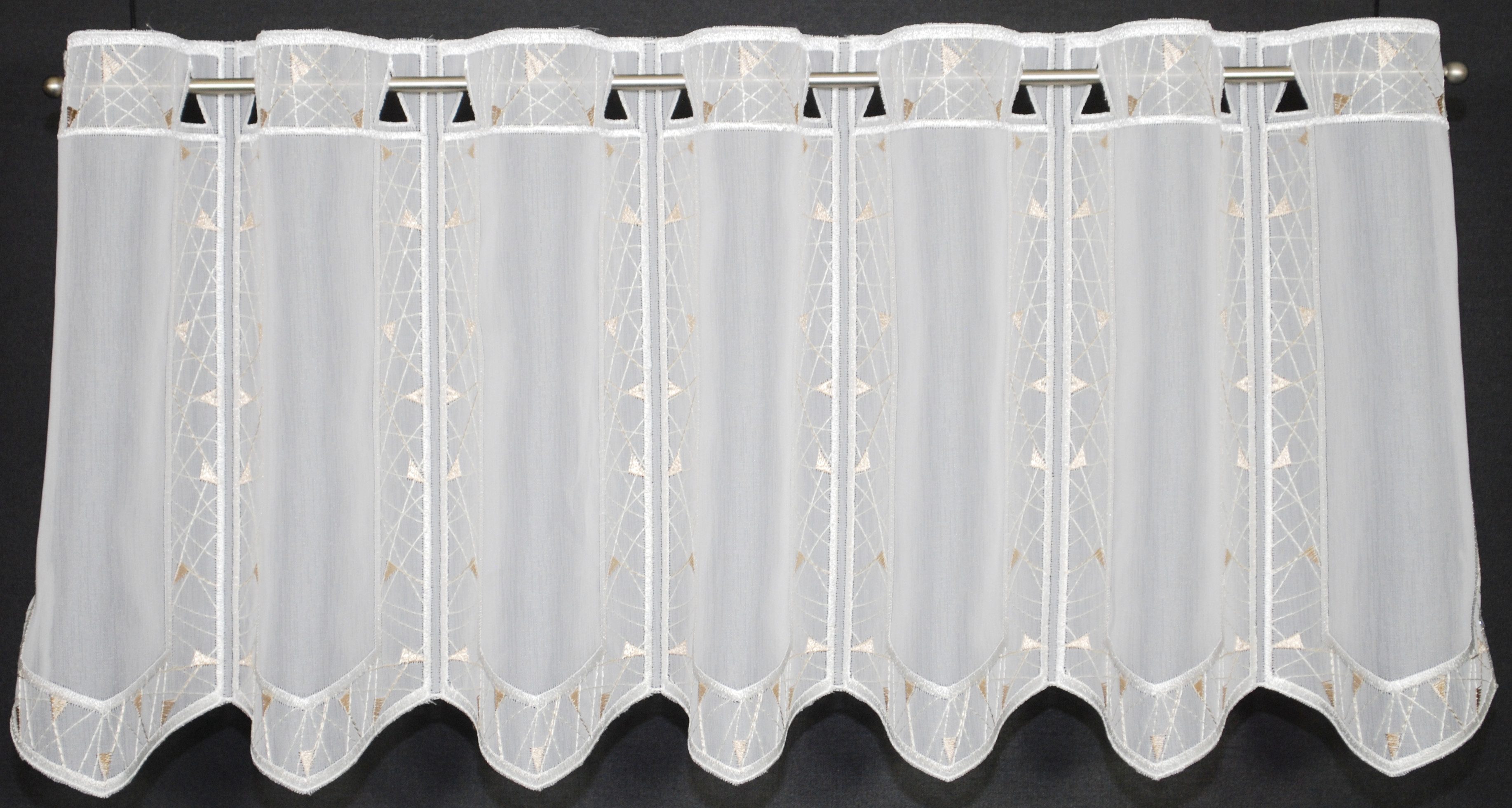 Verdi Scheibengardine, Stangendurchzug, transparent, Kurzgardine,Stablöcher günstig online kaufen