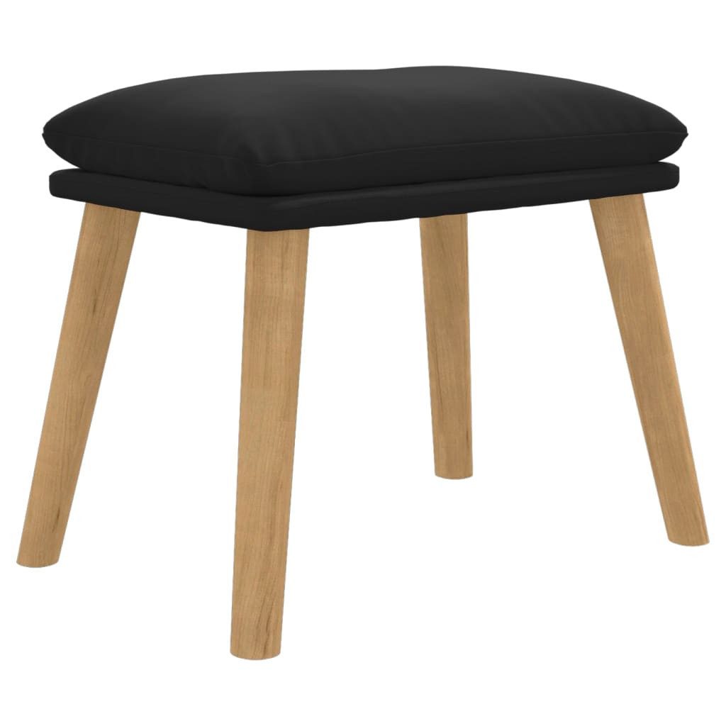 vidaXL Polsterhocker Fußhocker Schwarz 45x29,5x35 cm günstig online kaufen