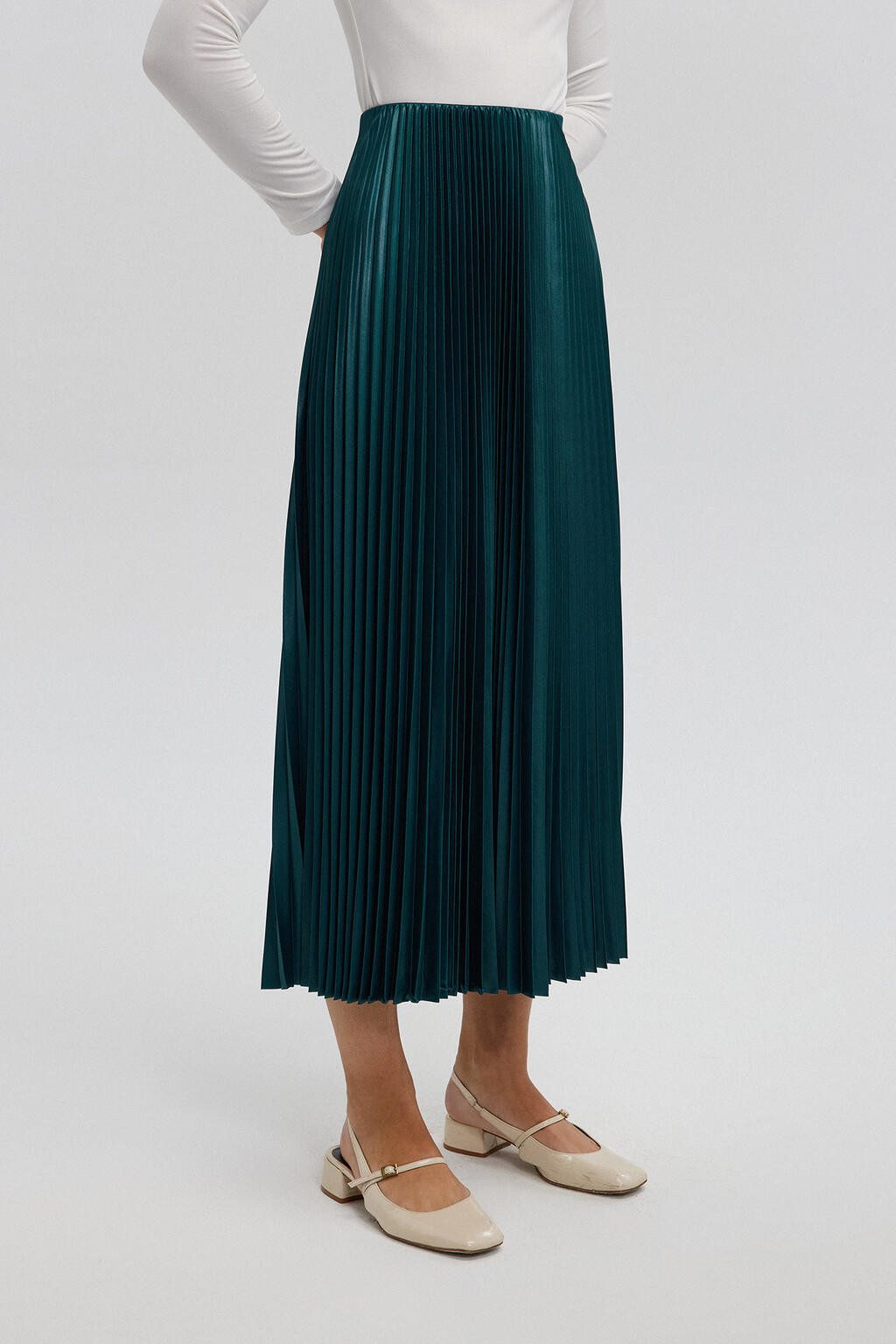 touche prive Faltenrock Elastisch Taille Maxi günstig online kaufen
