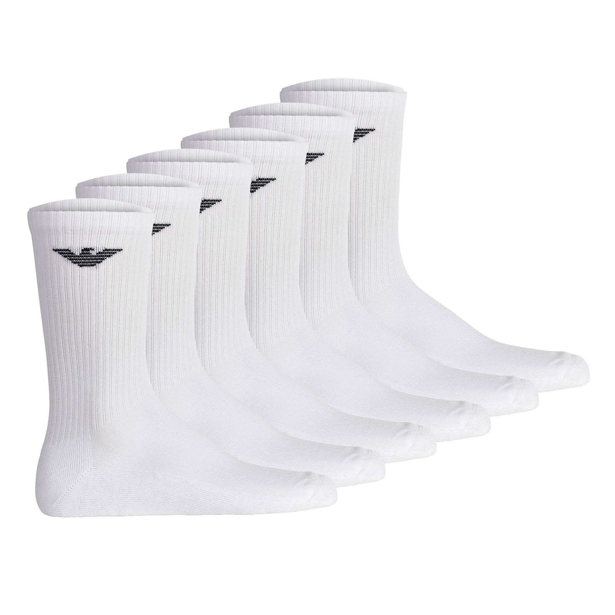 Emporio Armani Sportsocken Herren Socken 6er Pack Baumwolle SPORTY SPONGE 6P (Packung, 6er Pack)