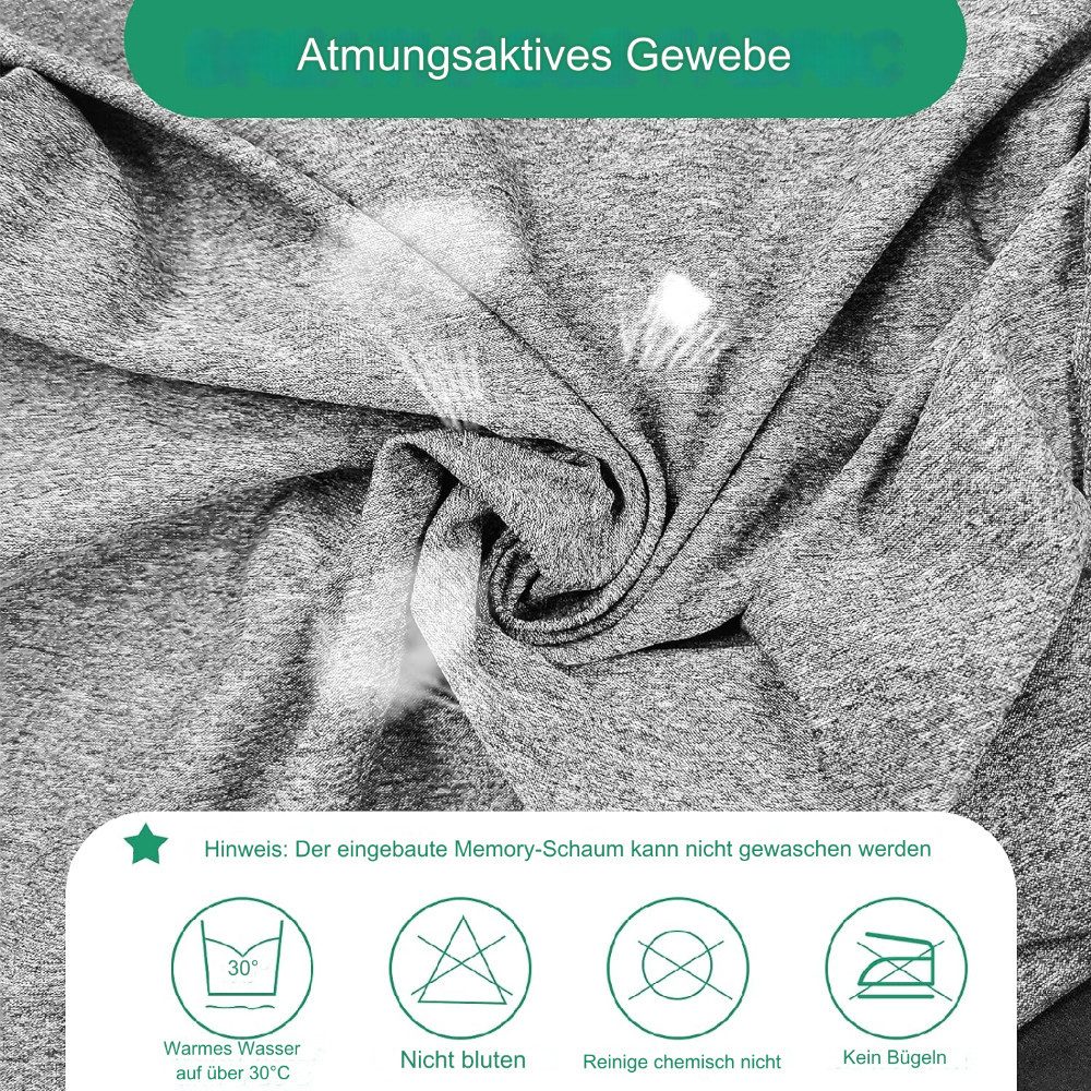 UMI Rückenkissen Rückenlehne Lendenwirbelkissen Rückenkissen Lordosenstütze Stuhl, Rückenstützkissen Lendenkissen Rückenkissen Wirbelsäulekissen, Memory-Schaum Lendenwirbelkissen mit Massagepunkten, Rückenkissen aus Memory-Schaum für verbesserten Sitzkomfort