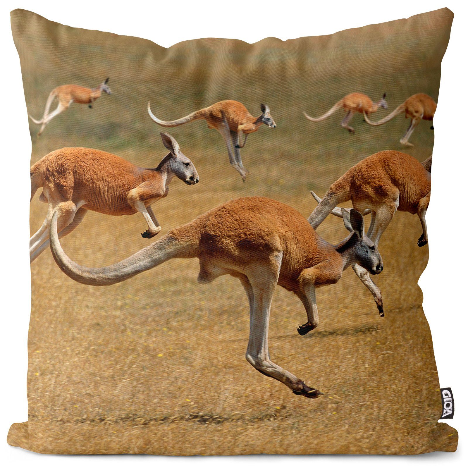 VOID Kissenbezug, (1 Stück), Känguru Steppe Australien Steppe Zoo Tiere Down Under Park Wildtier W