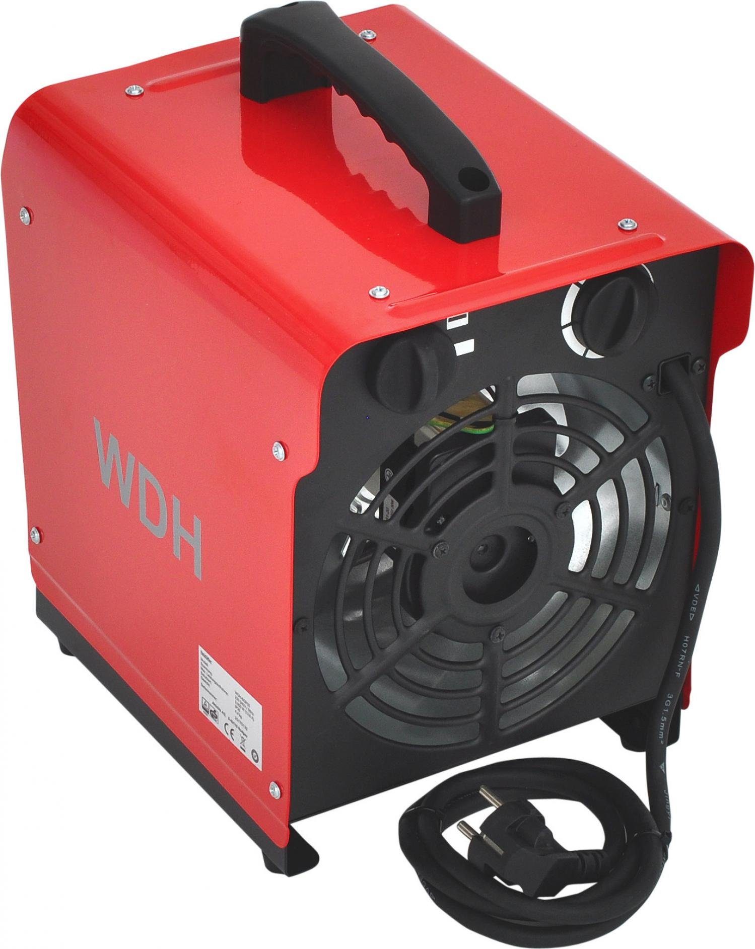 WDH Heizgerät Heizgebläse WDH-BGP03 (3 kW), 3000 W, - Geräuscharmer Betrieb