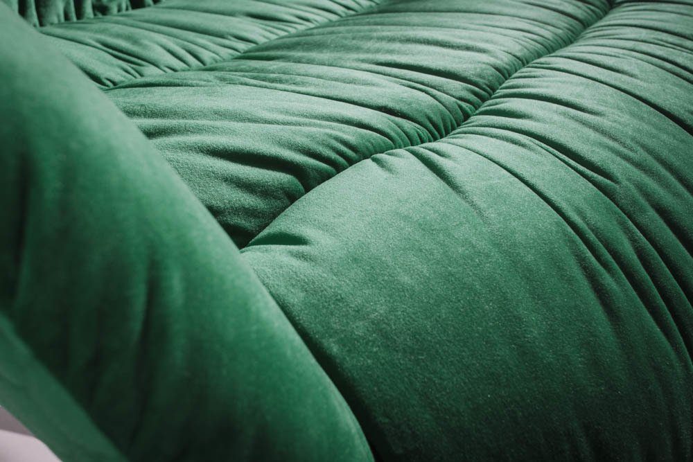 smaragdgrün schwarz, BIG 360° drehbar Samt · Retro · · Sessel / DUTCH Wohnzimmer riess-ambiente