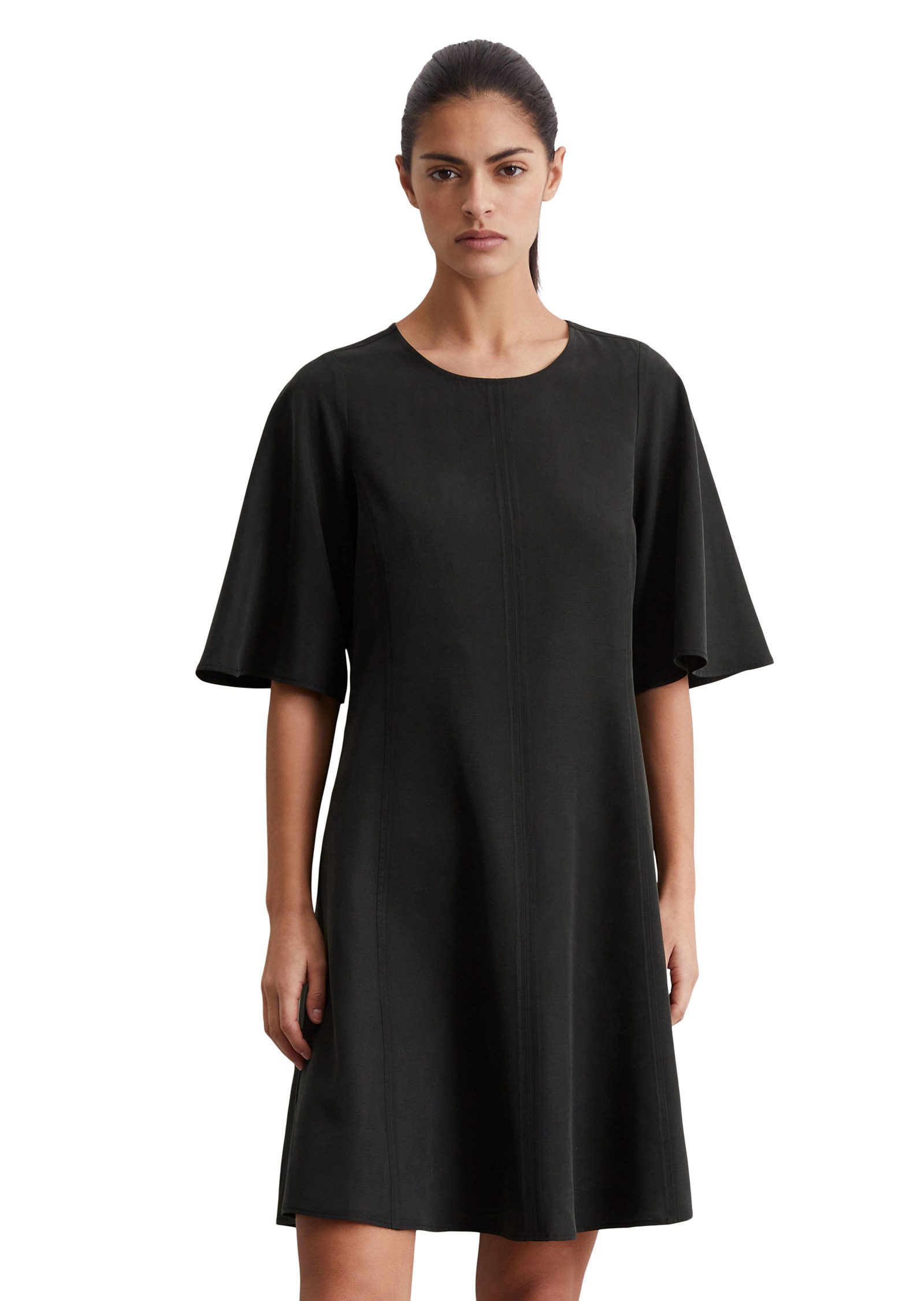 Marc O'Polo Midikleid aus TENCEL™ Lyocell-Leinen-Mix