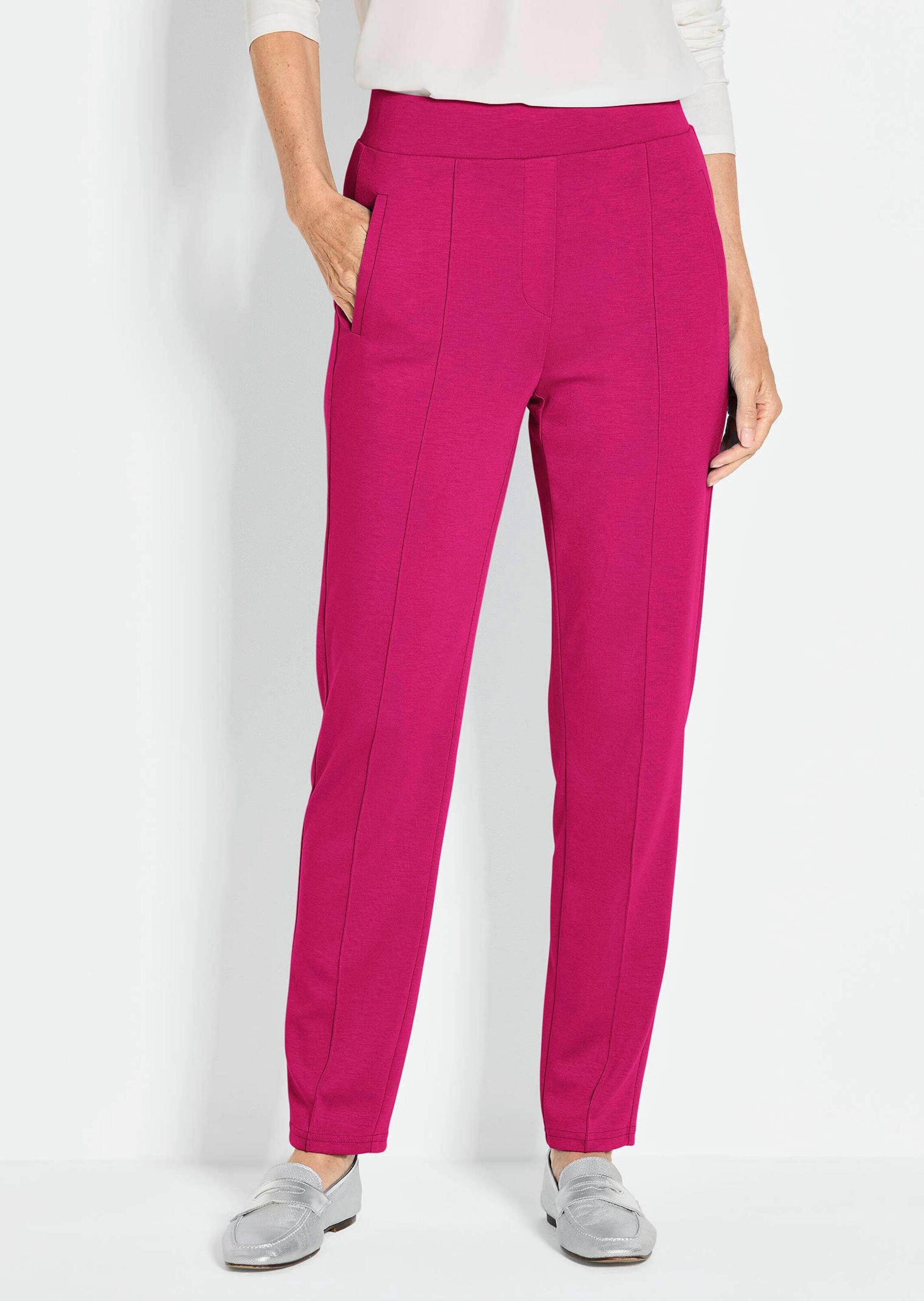 GOLDNER Schlupfhose Elegante 7/8-Schlupfhose SARA Slim Fit Jerseyhose mit R günstig online kaufen