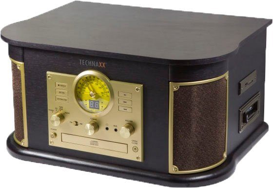 Technaxx Nostalgie Bluetooth Plattendigitalisierer All-in-One TX-103 Multifunktionsspieler (Riemenantrieb, Bluetooth)