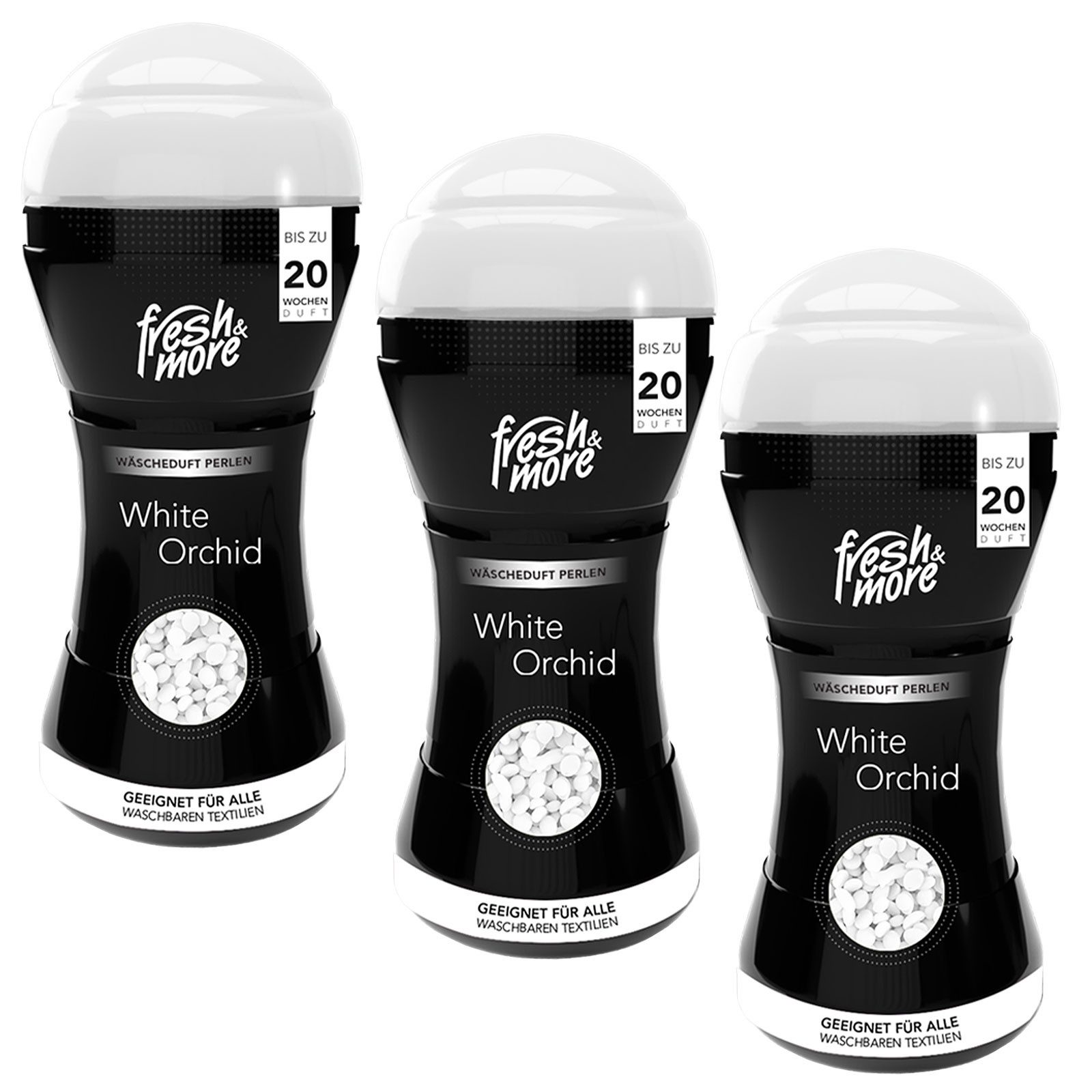 fresh & more Wäscheparfüm (3-St., (210g 3er Pack), Textilien Duftperlen
