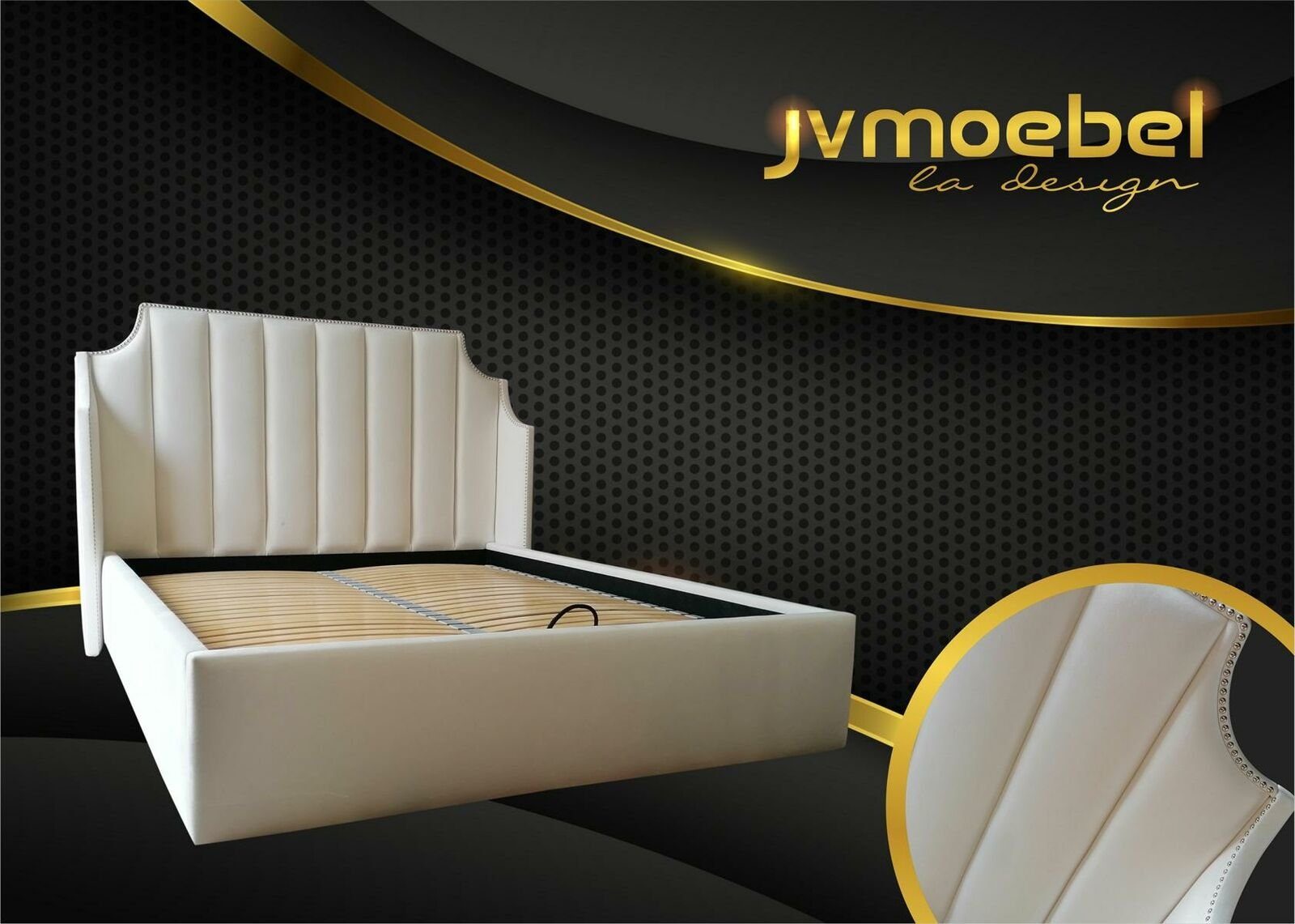 JVmoebel Bett, Leder Design Bett Betten Ehe Modernes Gestell Schlaf Zimmer Luxus | Bettgestelle