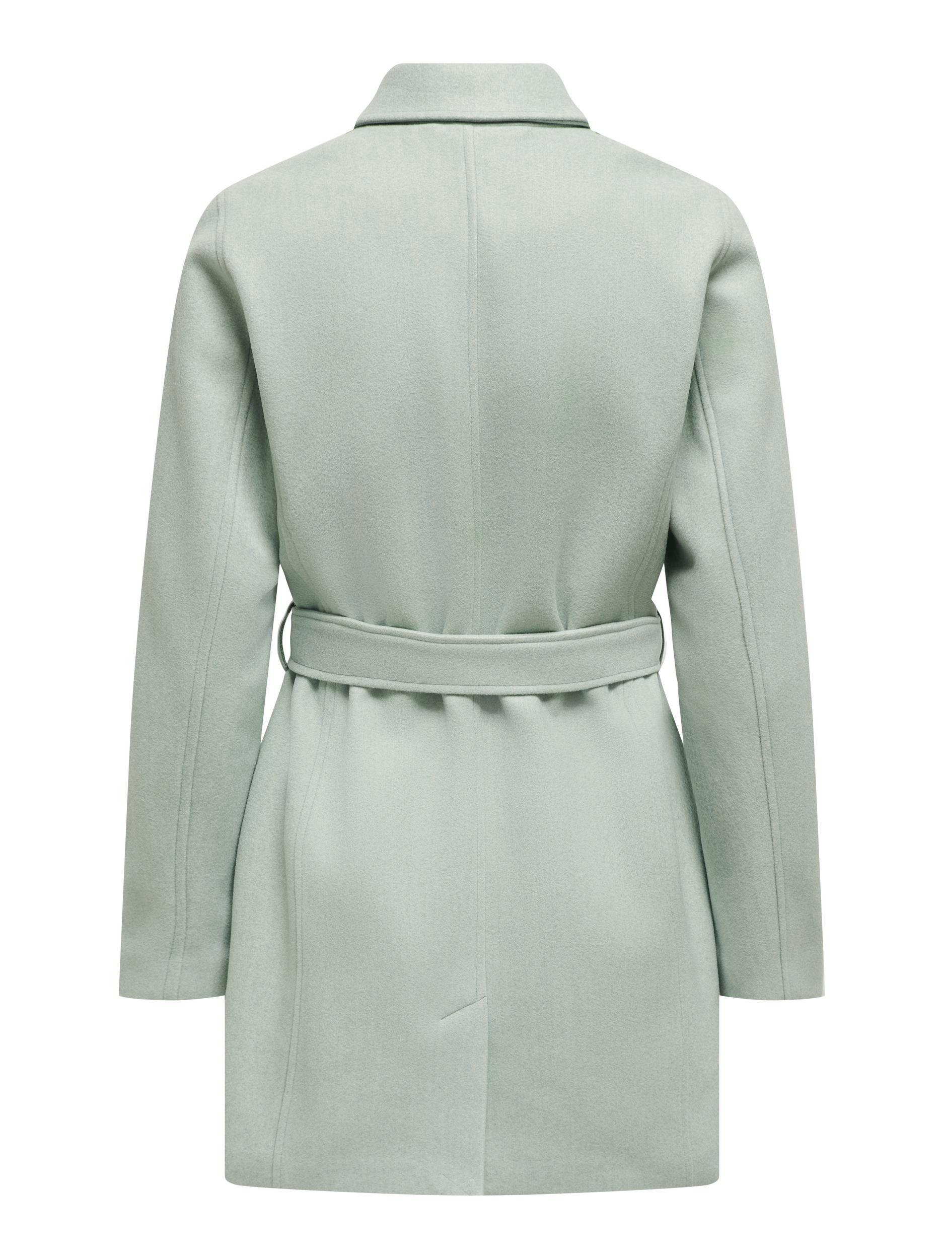 COAT OTW FITTED TRENCH Subtle Green ONLNANCY ONLY LIFE Detail:MELANGE Kurzmantel