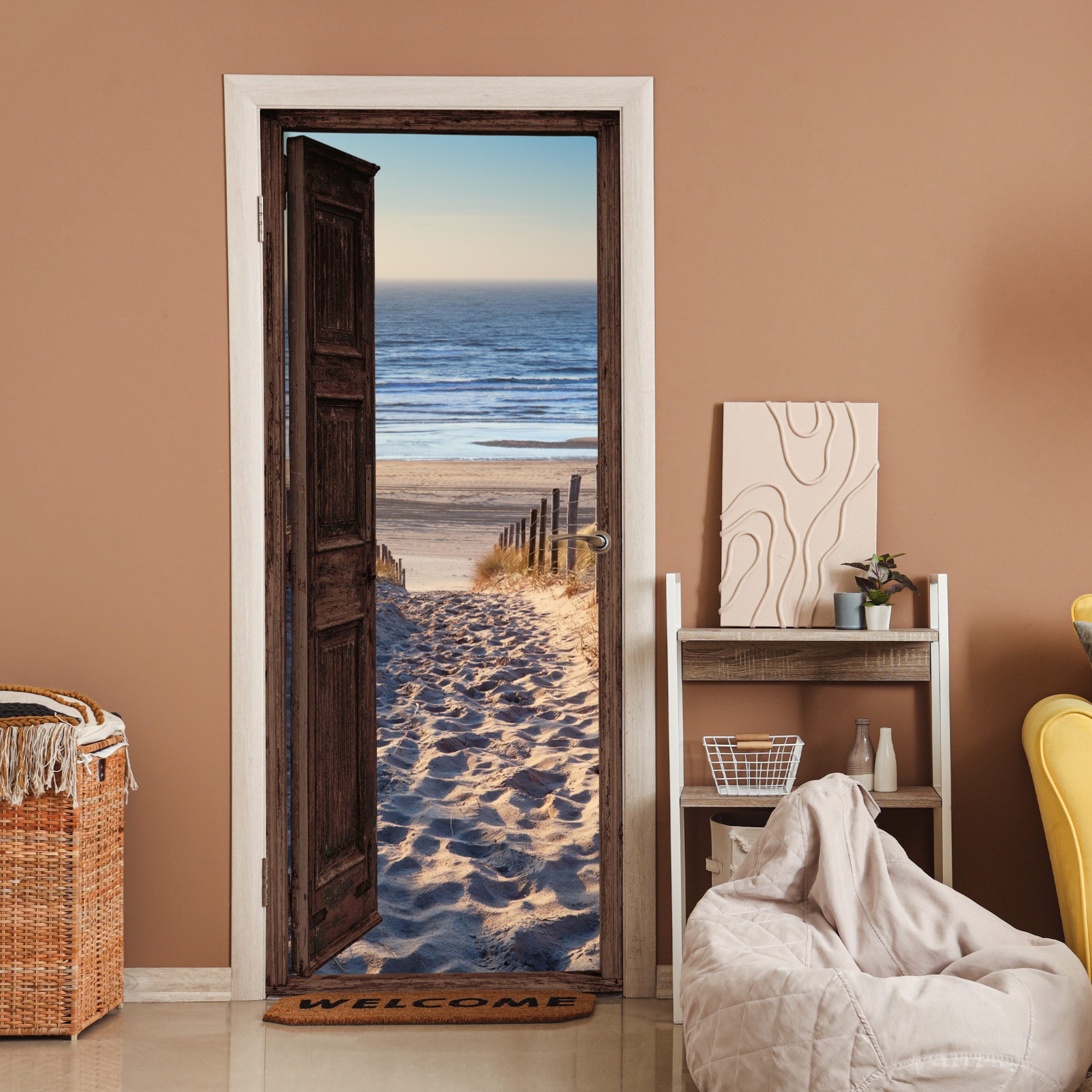 MuchoWow Türtapete Durchblick - Strand - günstig online kaufen
