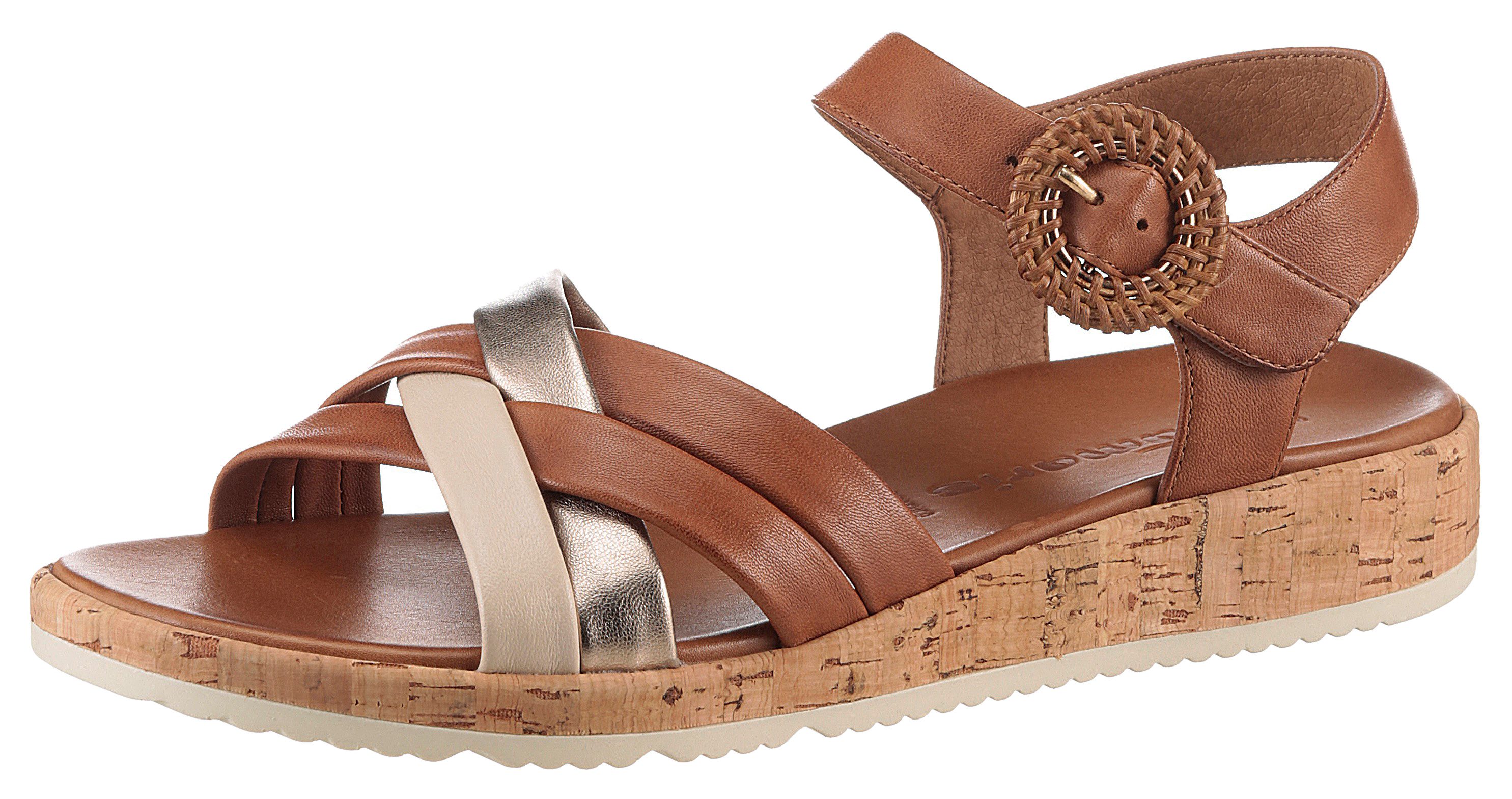 Tamaris Sandalette, Plateau, Sommerschuh, Riemchensandale mit günstig online kaufen