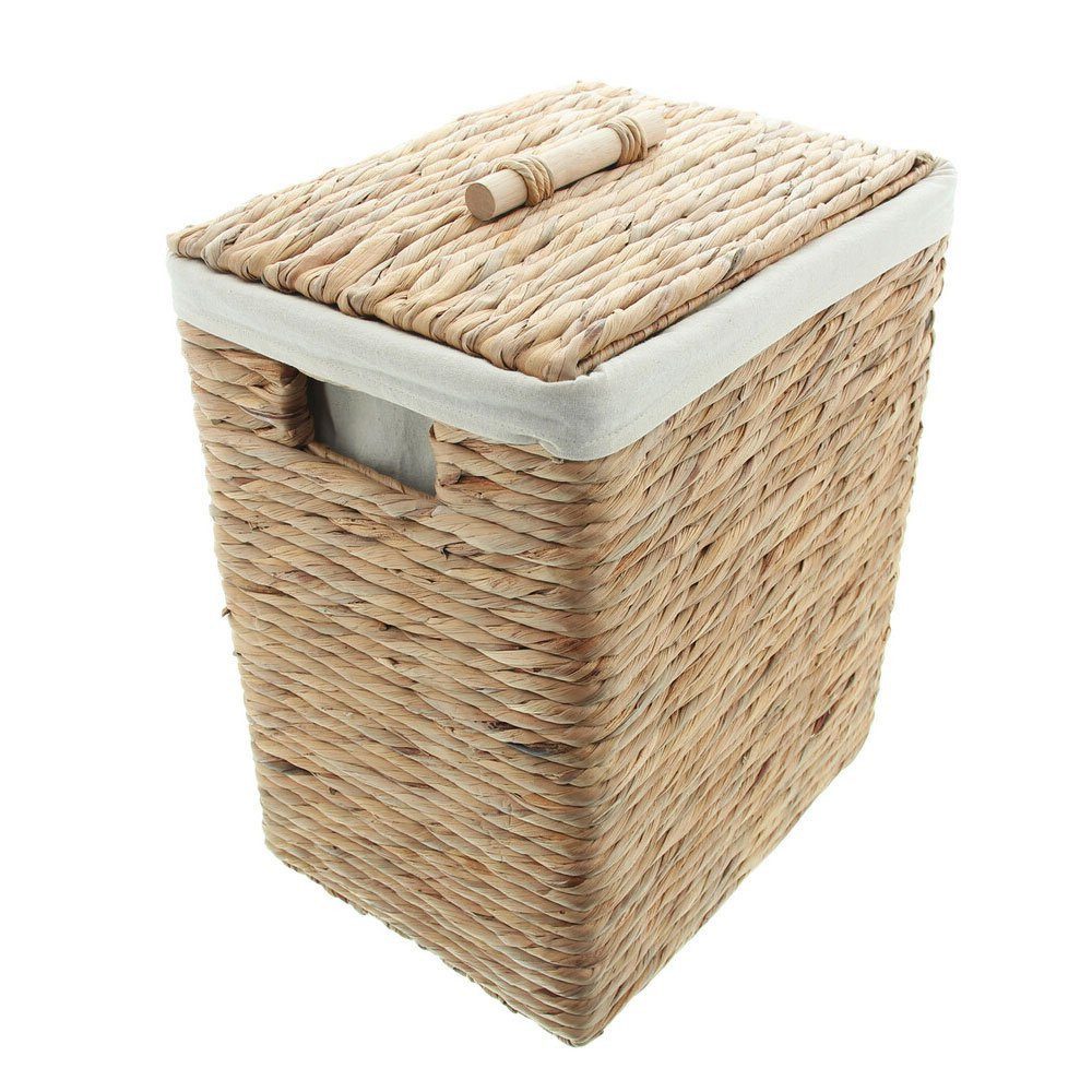 Home-trends24.de Wäschekorb Wäschekorb Klein Wäschesammler Wasserhyazinthe Natur Bad Aufbewahrung. € 53,90, (€ 53,90 pro 1 Stk).