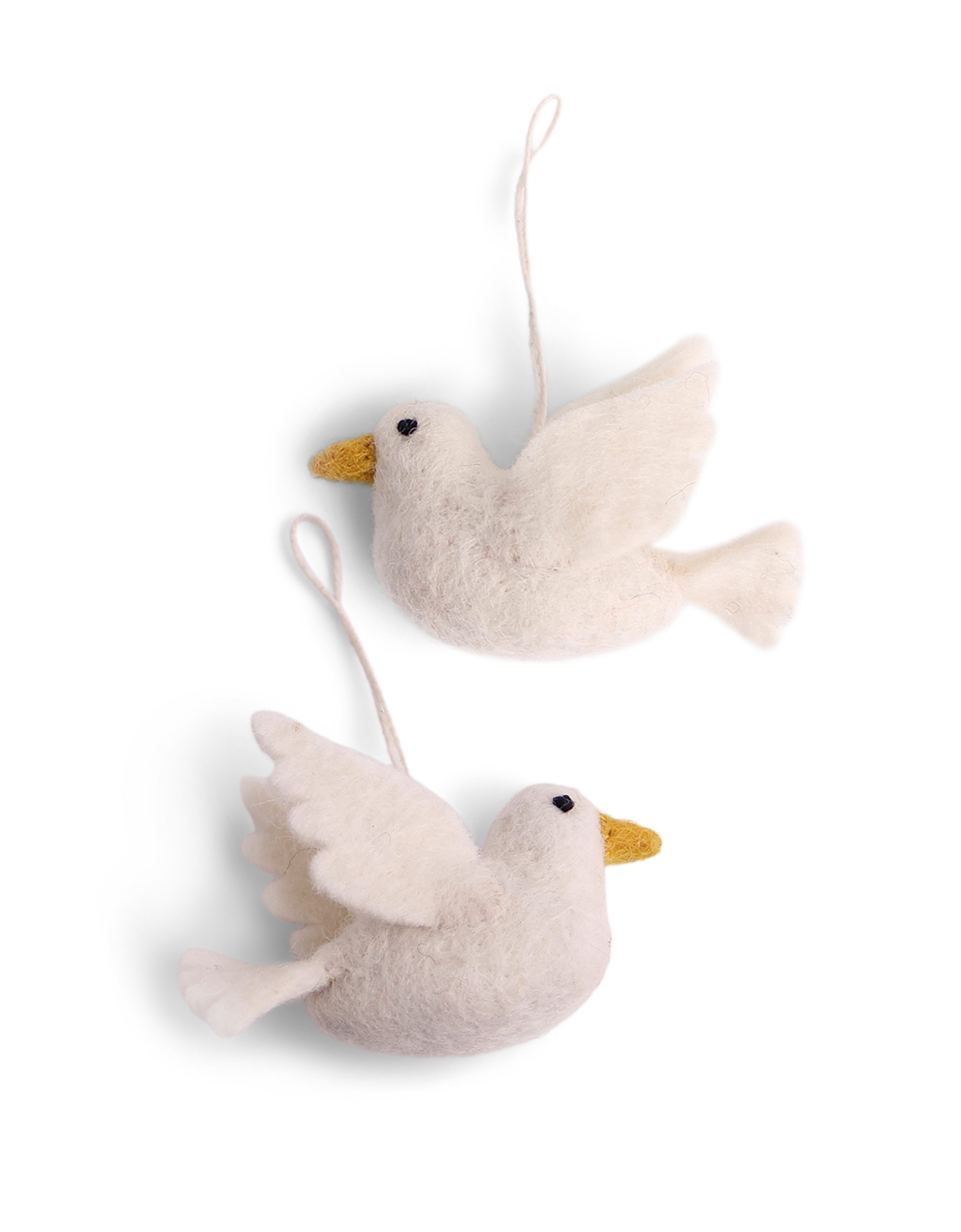 Gry & Sif Schneeeule Aus Filz - Handgemachte Fairtrade Deko Mit Geschenkanhänger