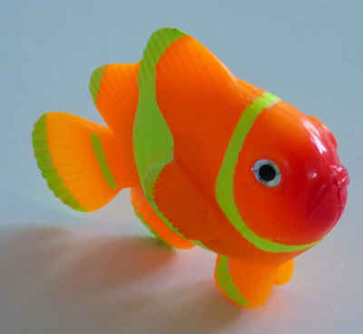 Aqua-Parts Dekofigur 360 Wassersäulen Zubehör Fisch Orange/Gelb 5er Pack, Bunte Deko Fische NEMO